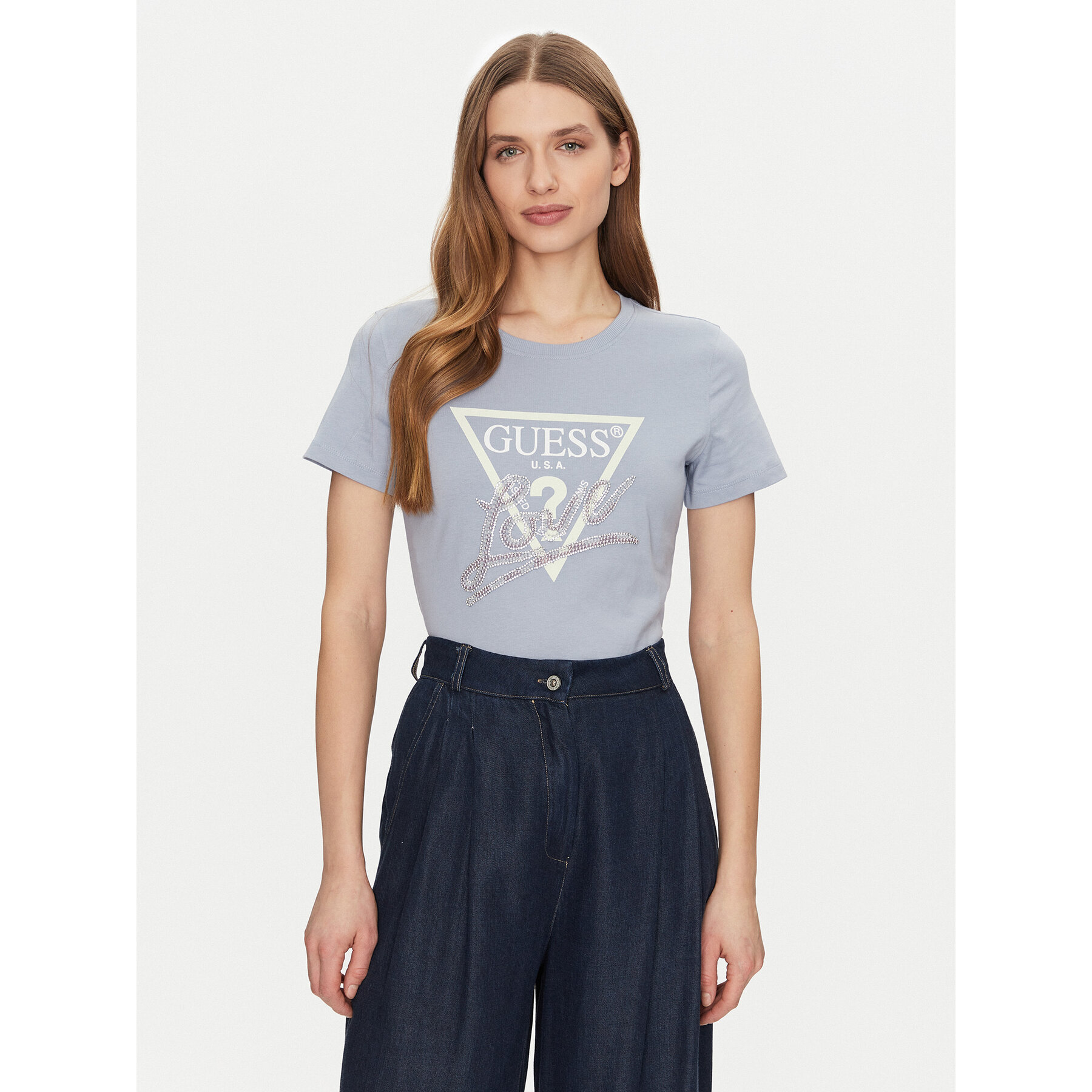 Guess Póló W5GI05 I3Z14 Kék Regular Fit