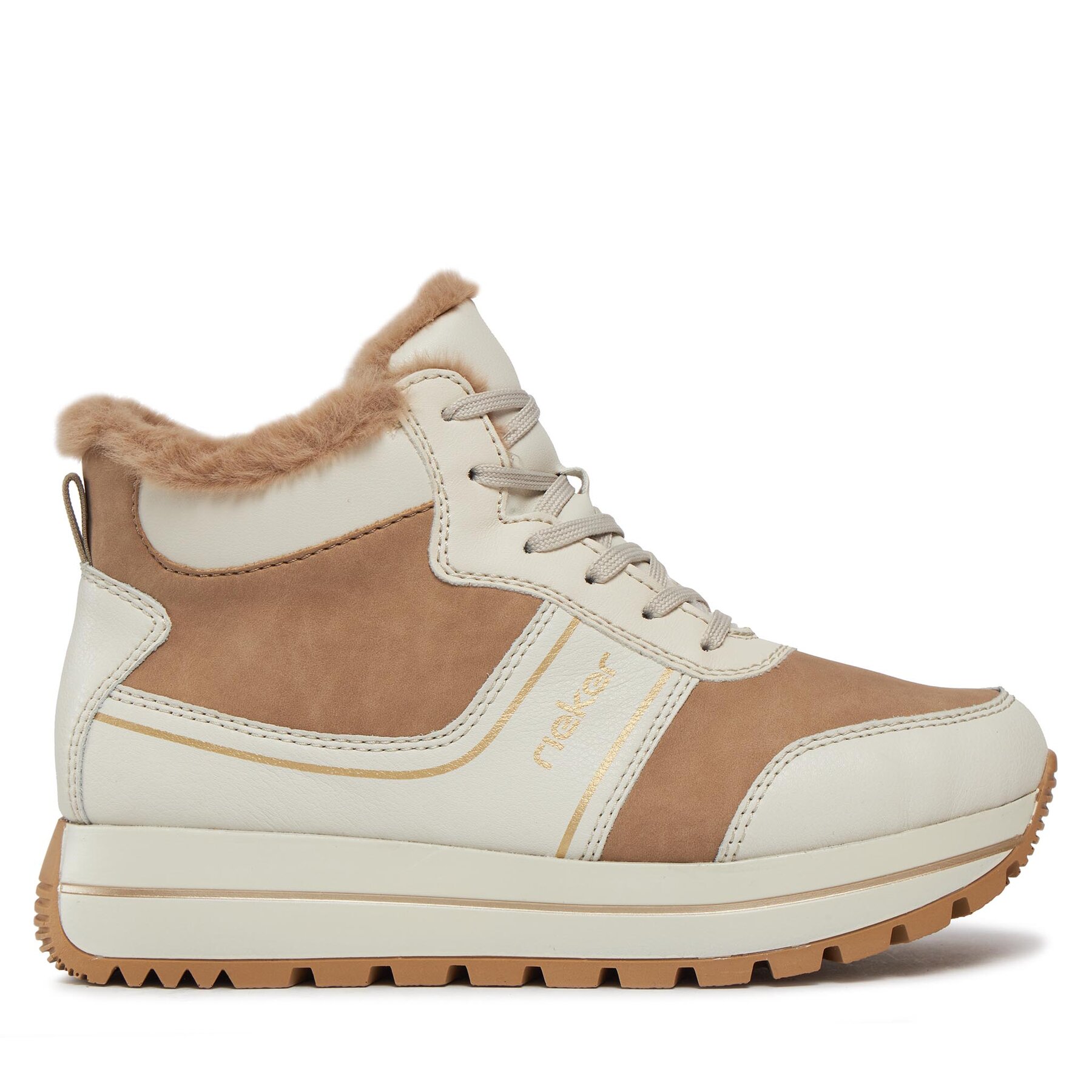 Dámske Sneakersy Rieker, Rozmer: 38, Béžová, N4003-20