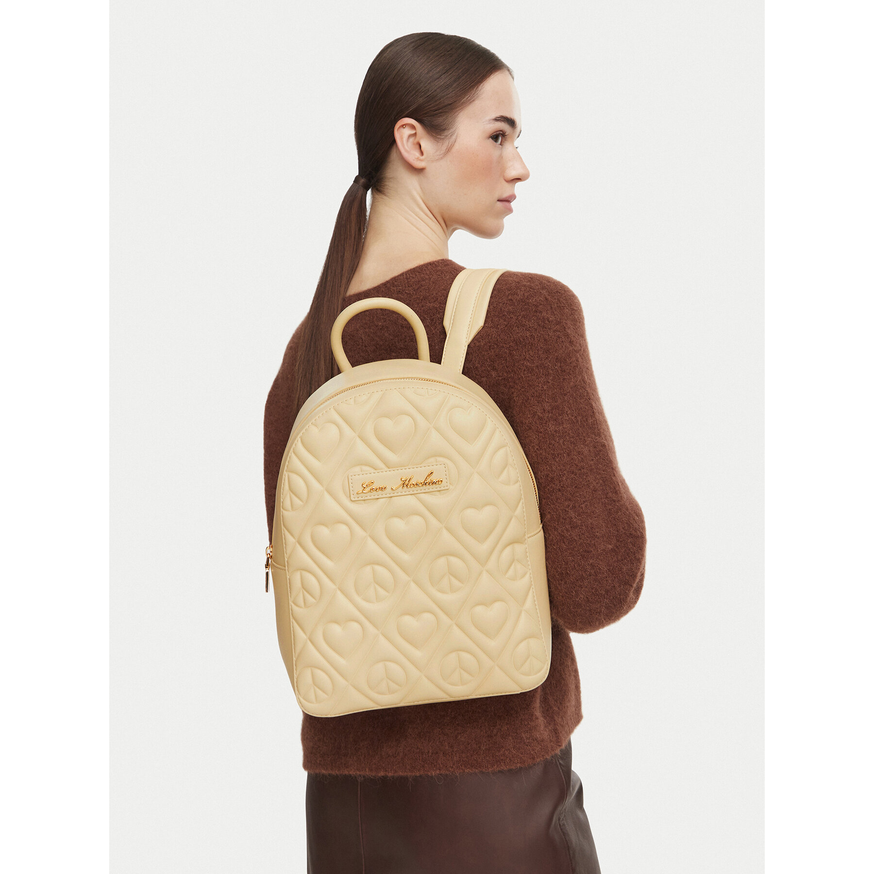 Rucsac LOVE MOSCHINO JC4264PP0PKQ0129 Bej