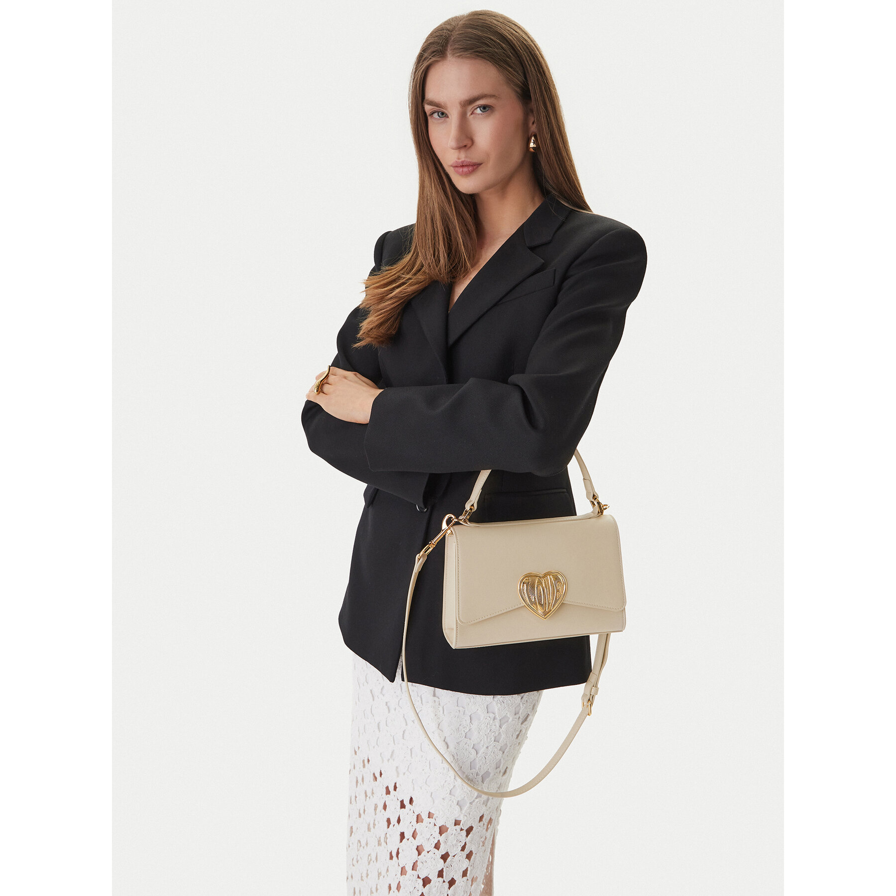 Geantă LOVE MOSCHINO JC4146PP1OL1611A Écru