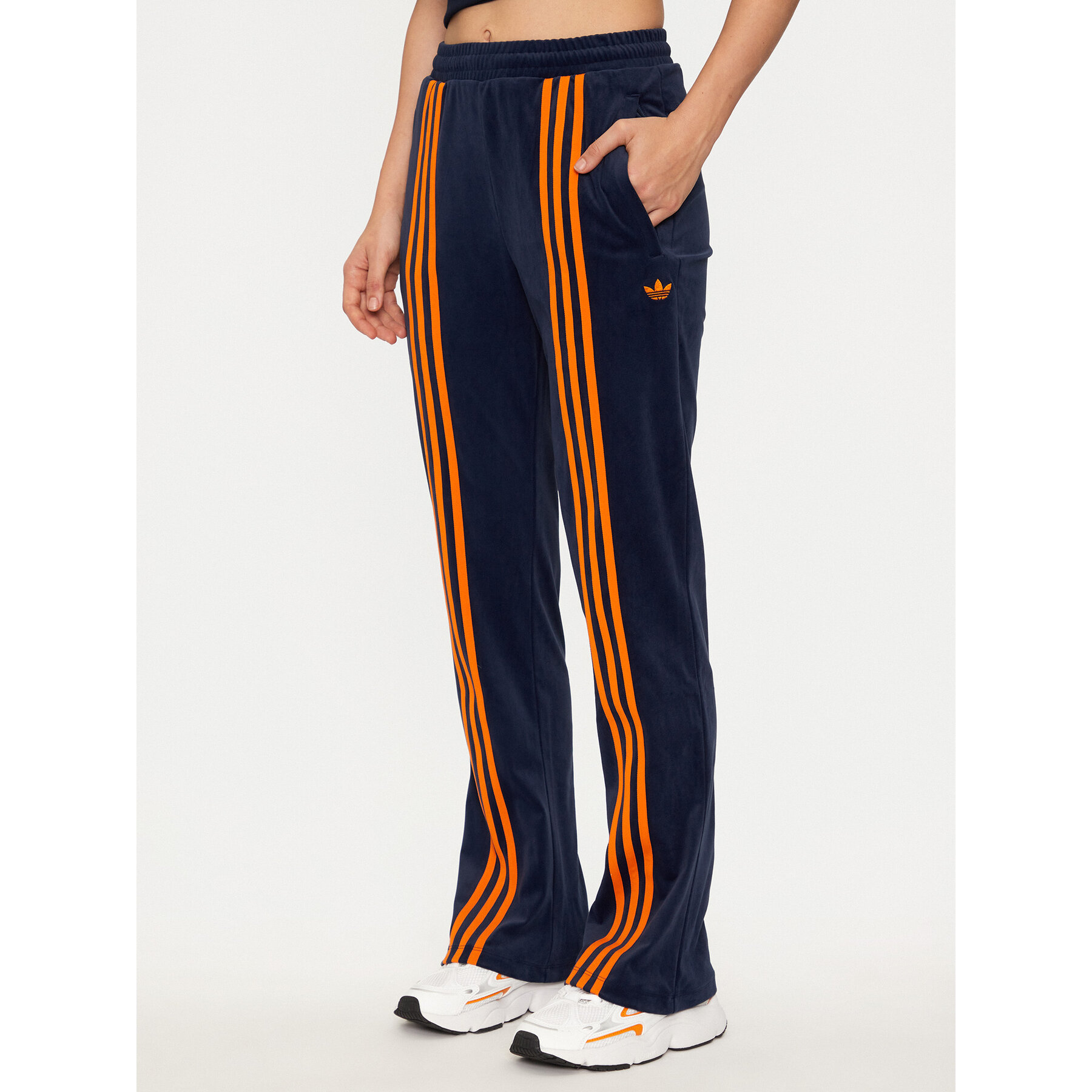 adidas Jogginghose Velour JN8290 Dunkelblau Regular Fit