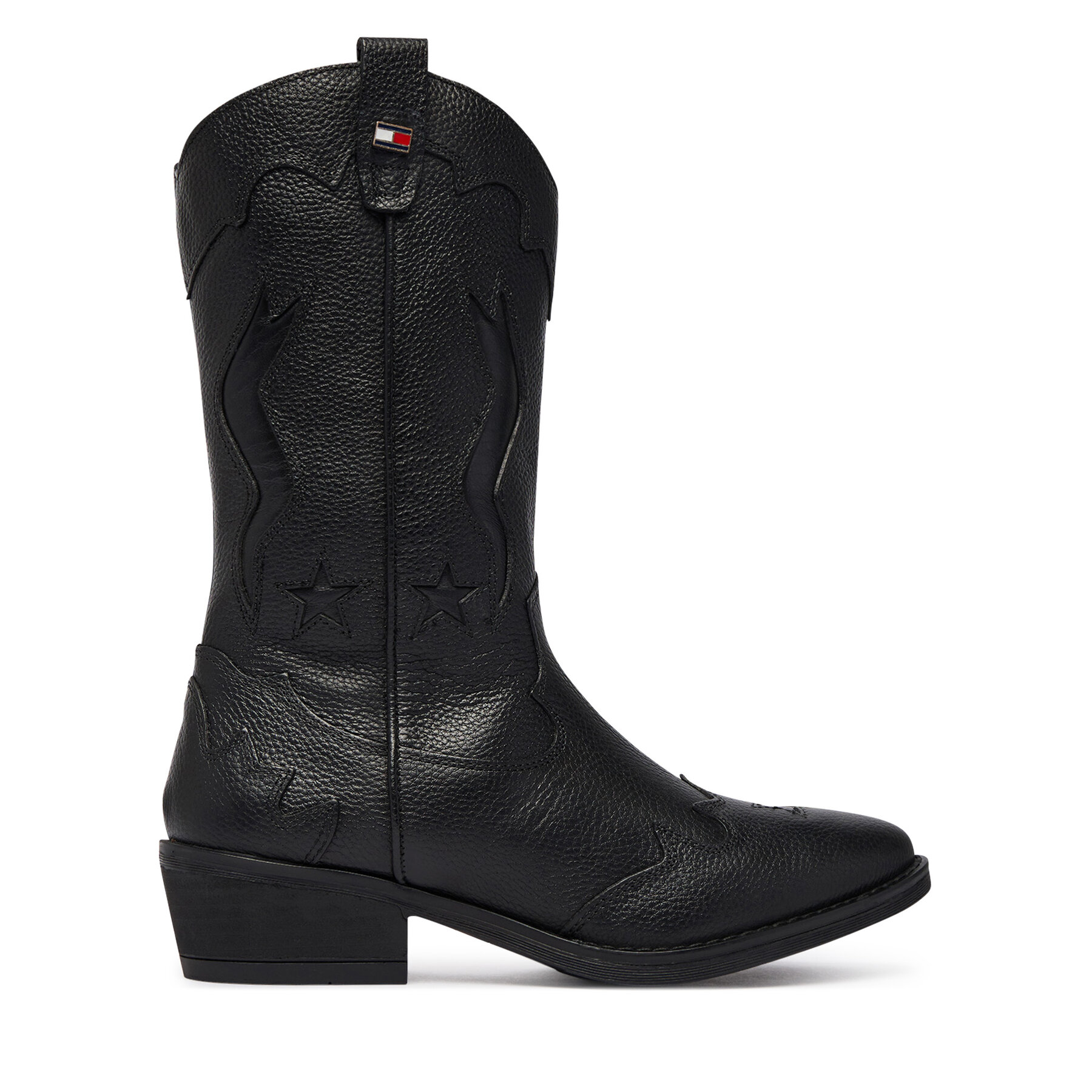 Kaubojske čizme Tommy Hilfiger T3A6-35193-0036 Crna