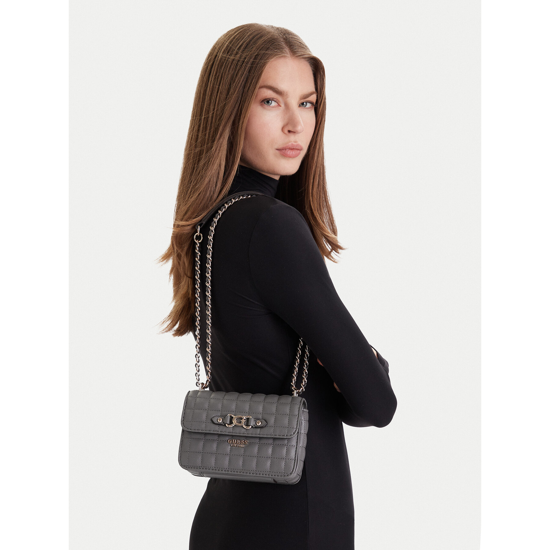 Torbica Guess Nadira Mini HWQG84 24780 Siva