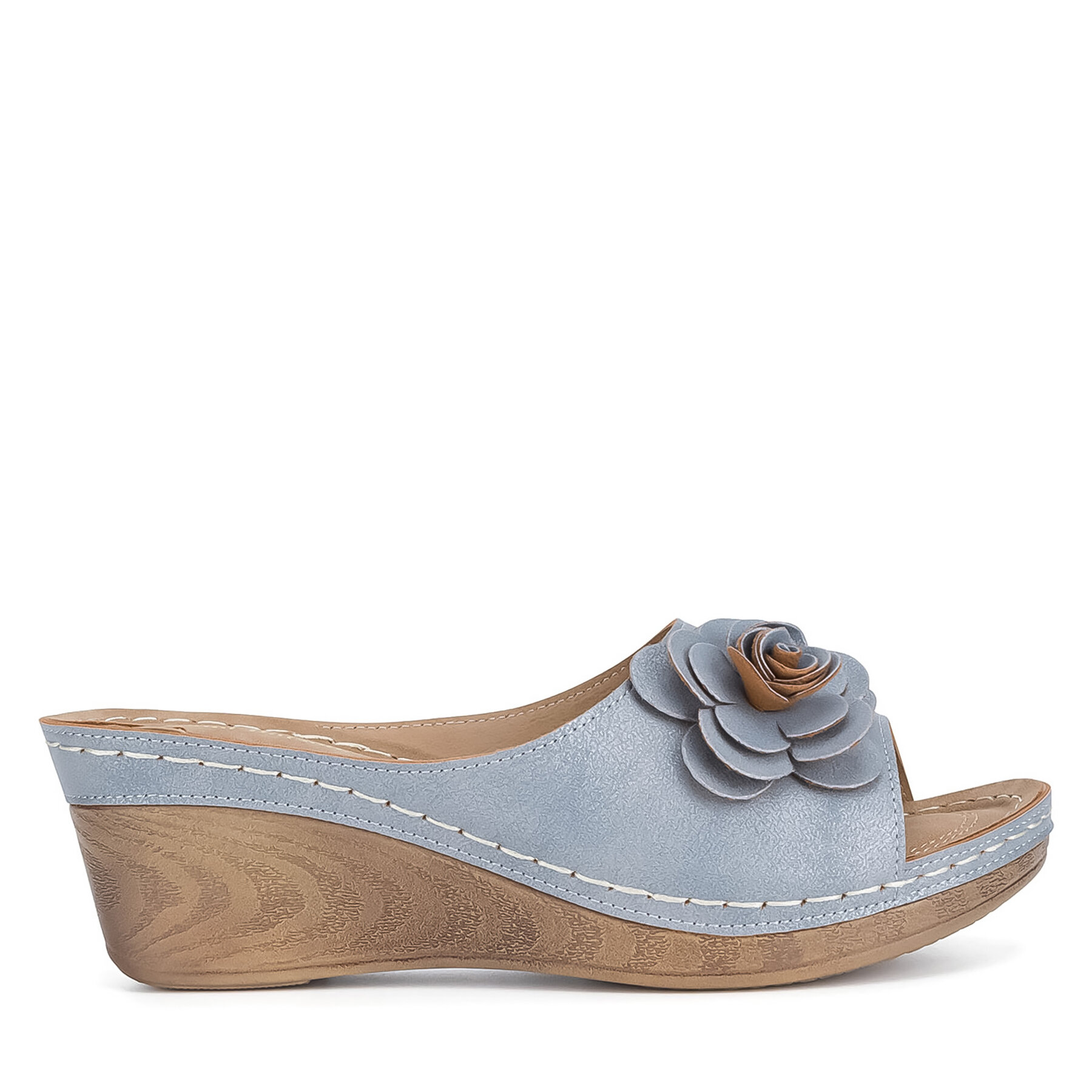Donna Ciabatte Clara Barson, Taglia 38, Blu, WYL05010-29, taglia : 38