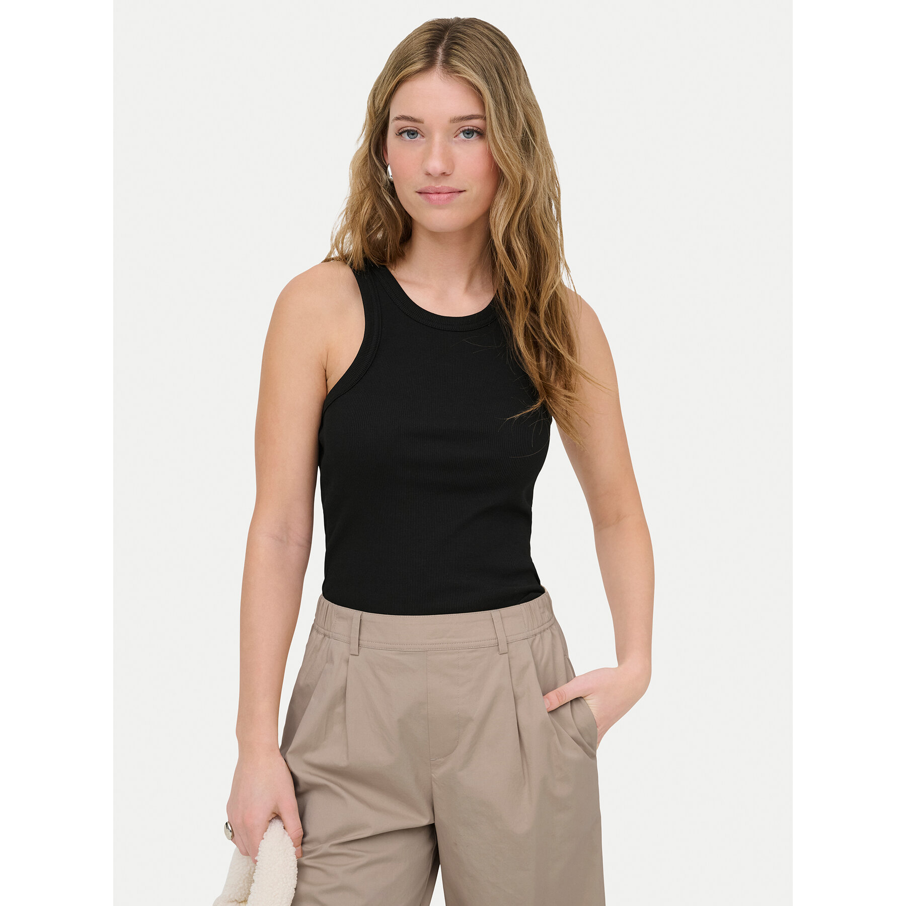 ONLY Τοπ Val 2-Way 15371705 Μαύρο Slim Fit