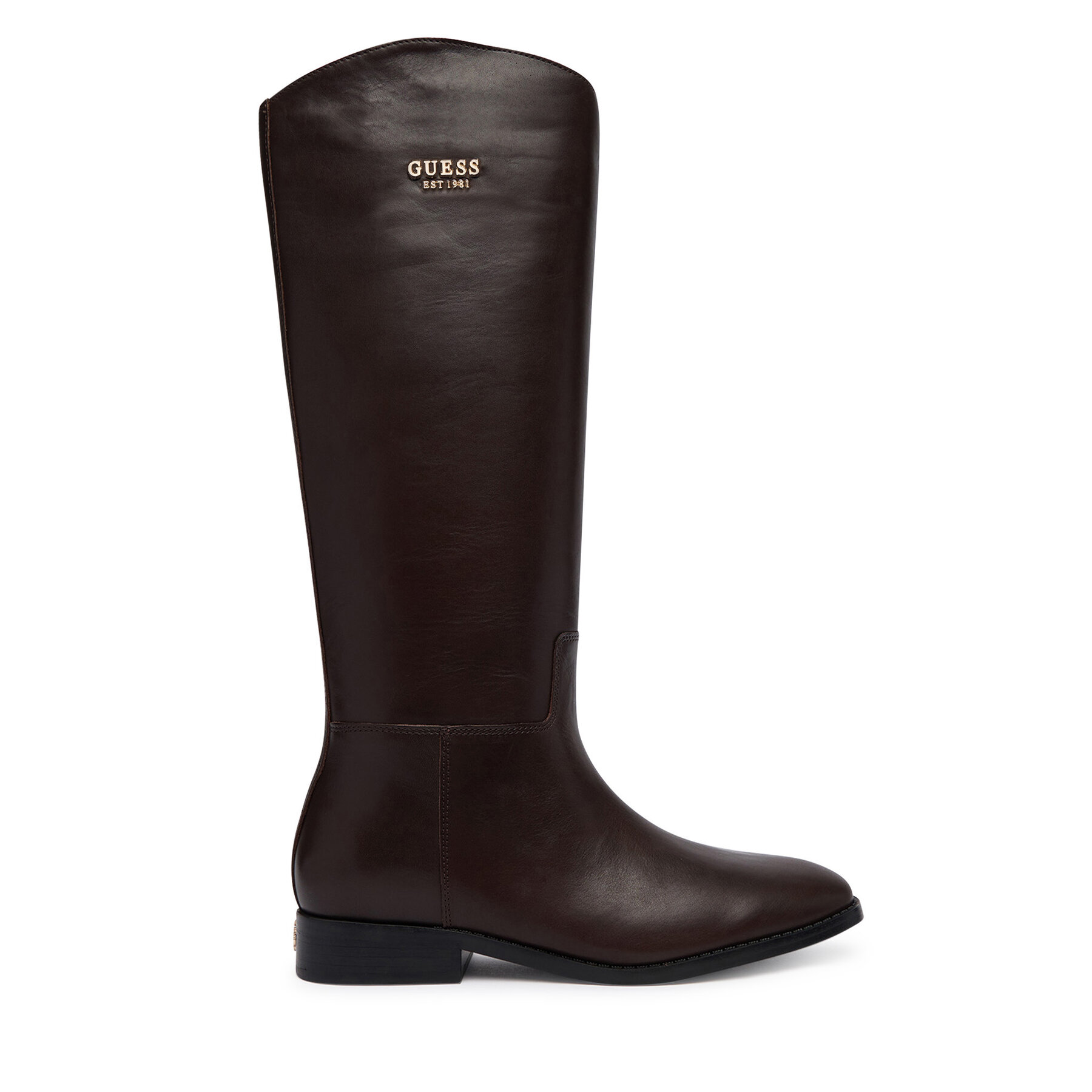 Guess Μπότες Ιππασίας Guess FLFNAU LEA11 Σκούρο καφέ