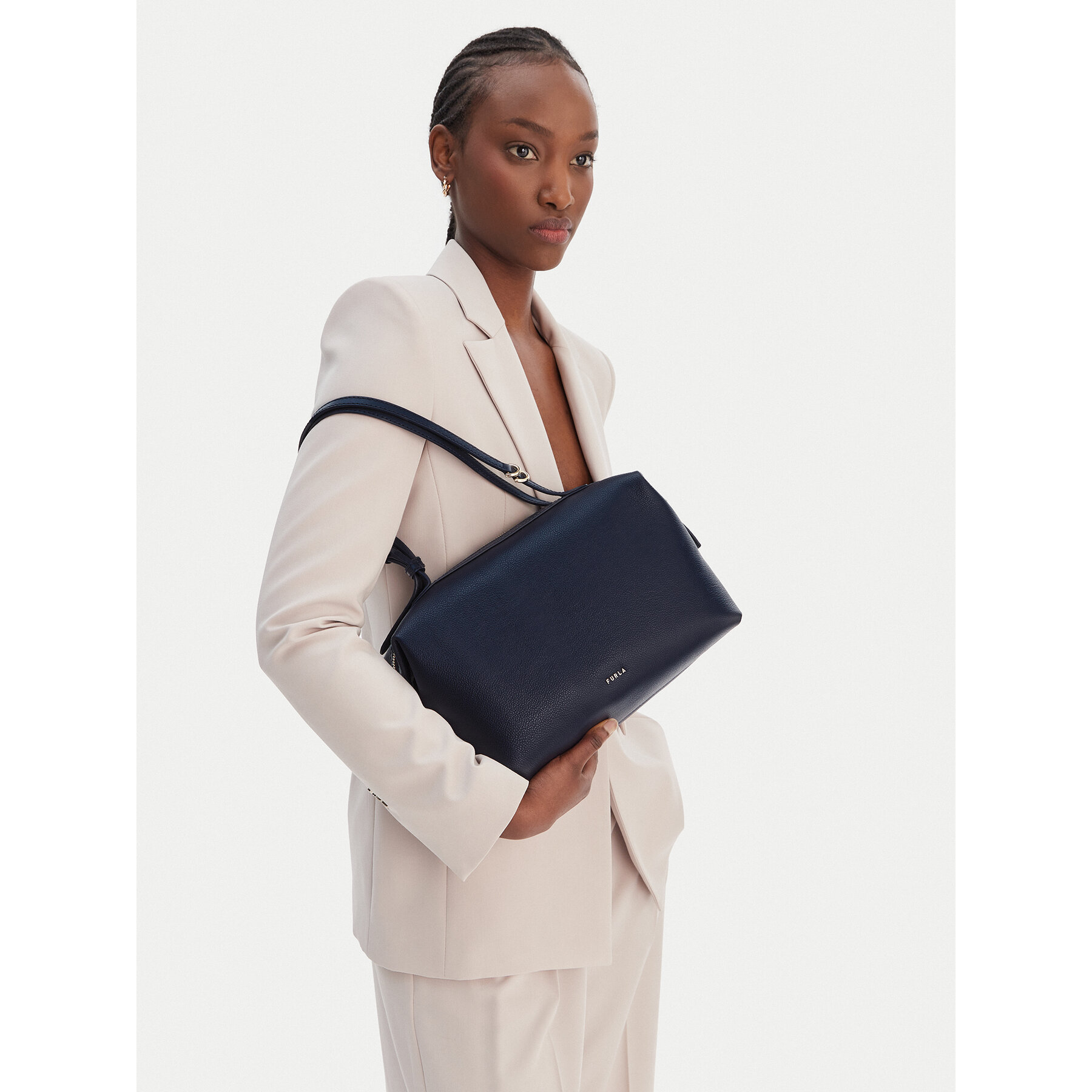 Torbica Furla Double M WB01905 BX3036 KH 4852S Tamnoplava