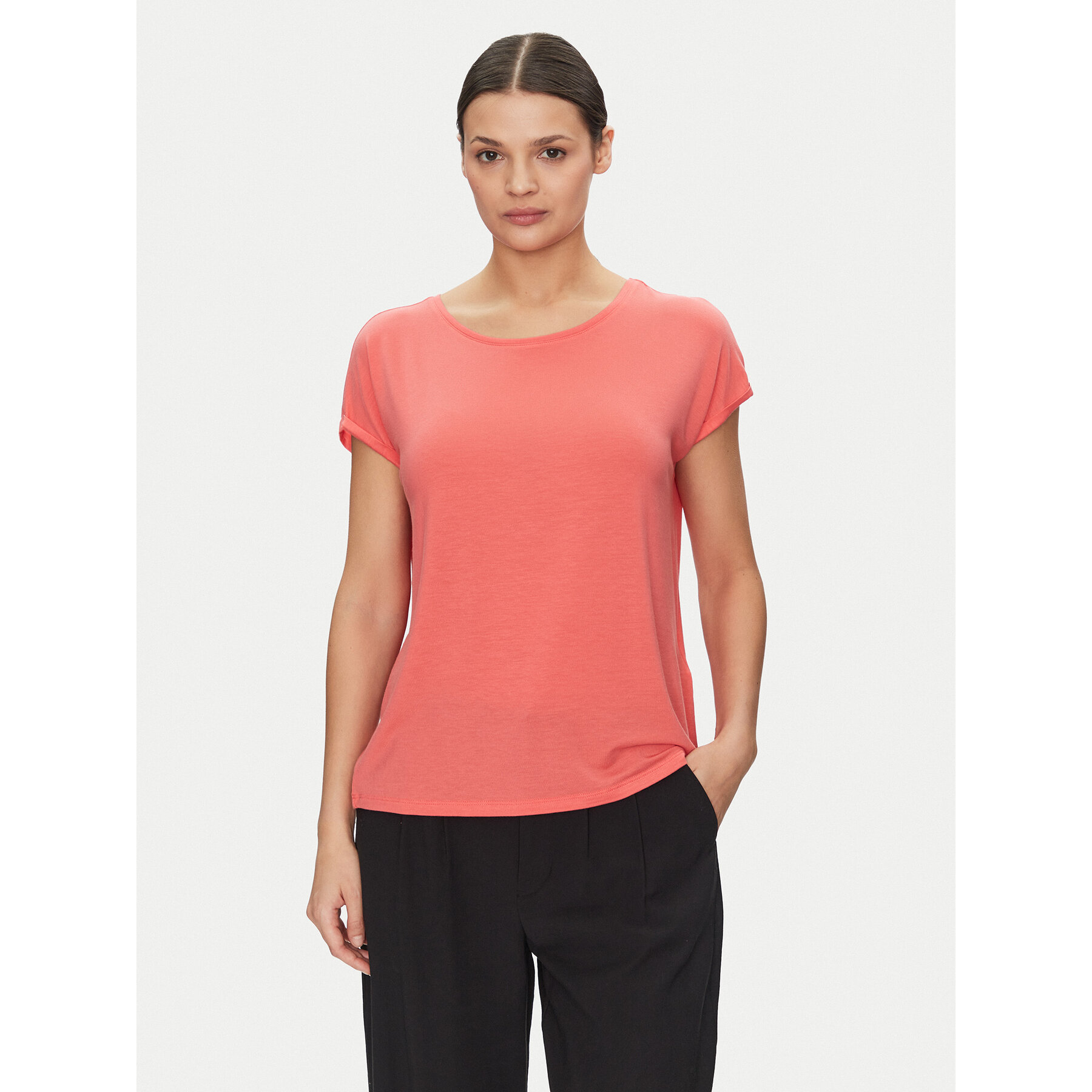 Vero Moda T-Shirt Ava 10284468 Ροζ Regular Fit