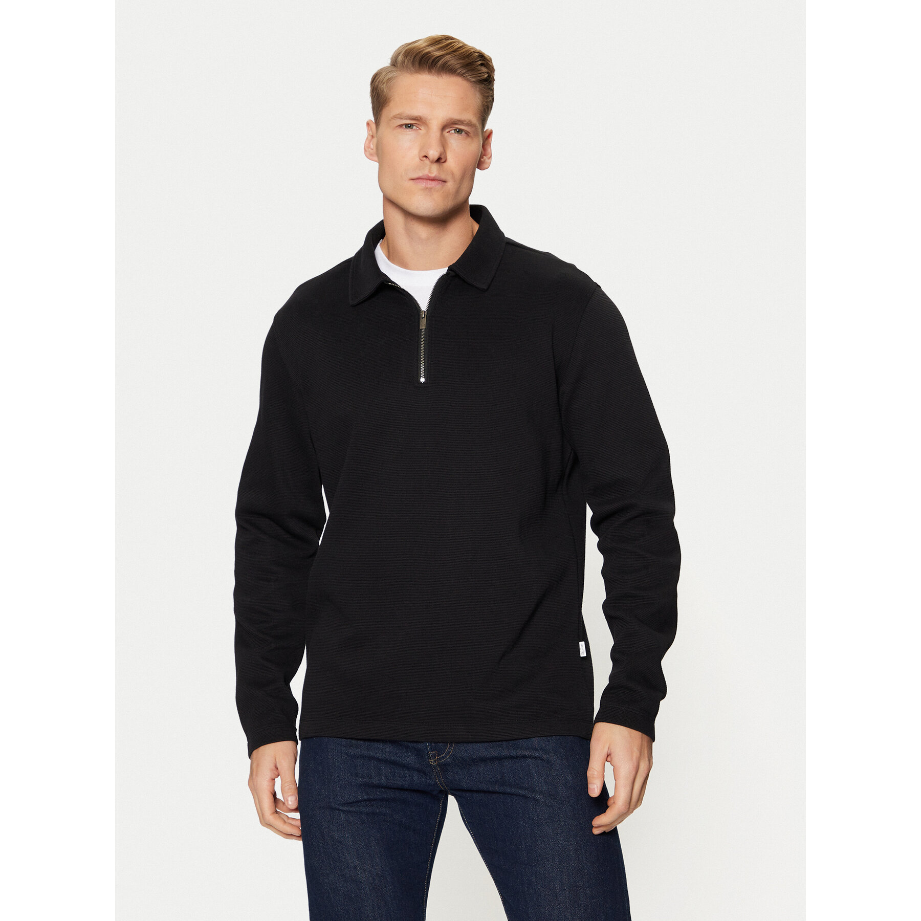 Selected Homme Polo 16095710 Μαύρο Regular Fit