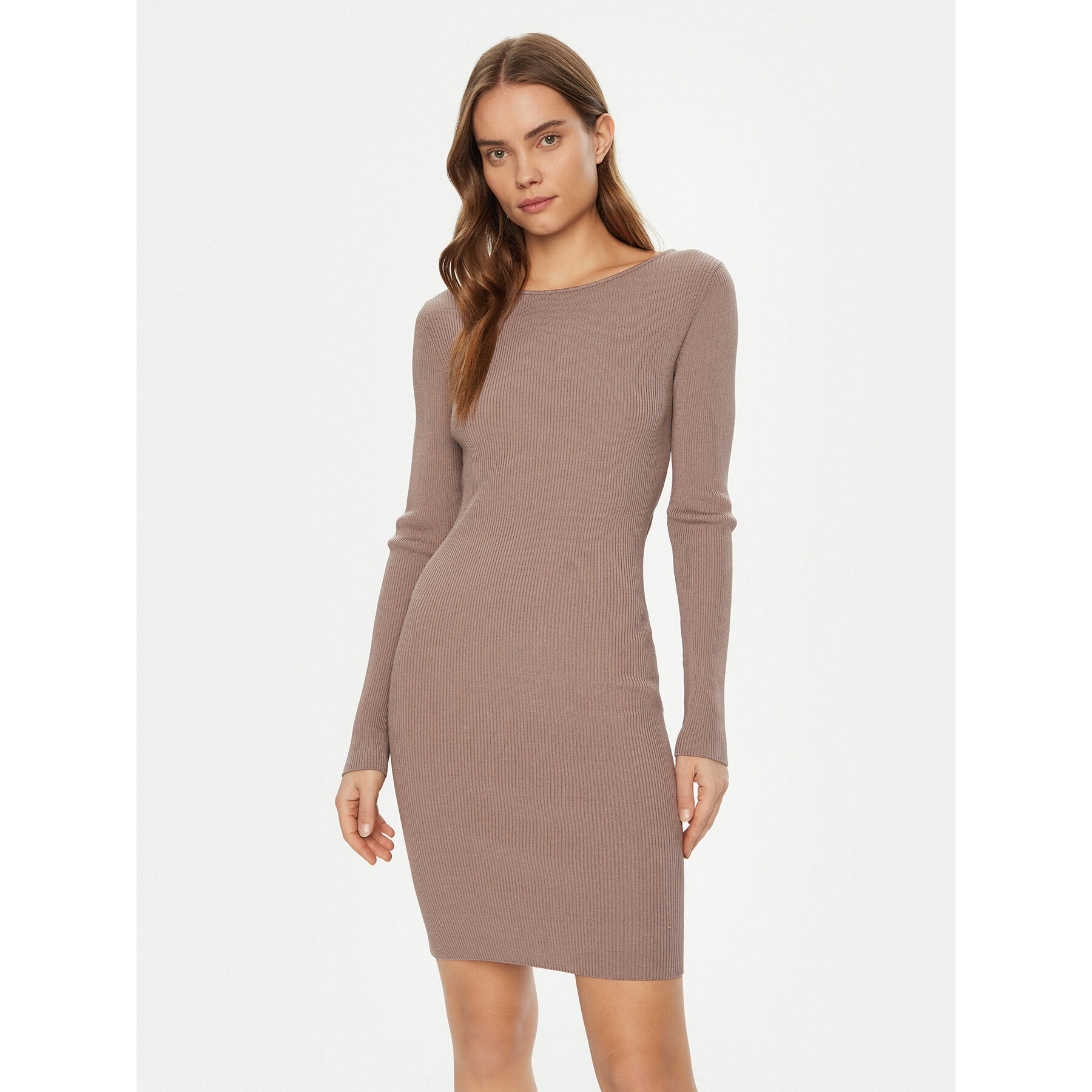 Guess Strickkleid W5RK21 Z3L10 Beige Regular Fit
