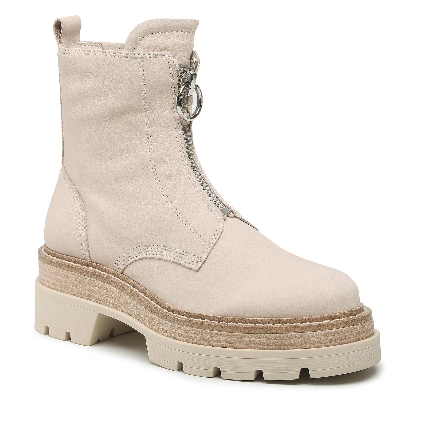 Botine Tamaris 1-25413-29 Ivory Nubuc 457