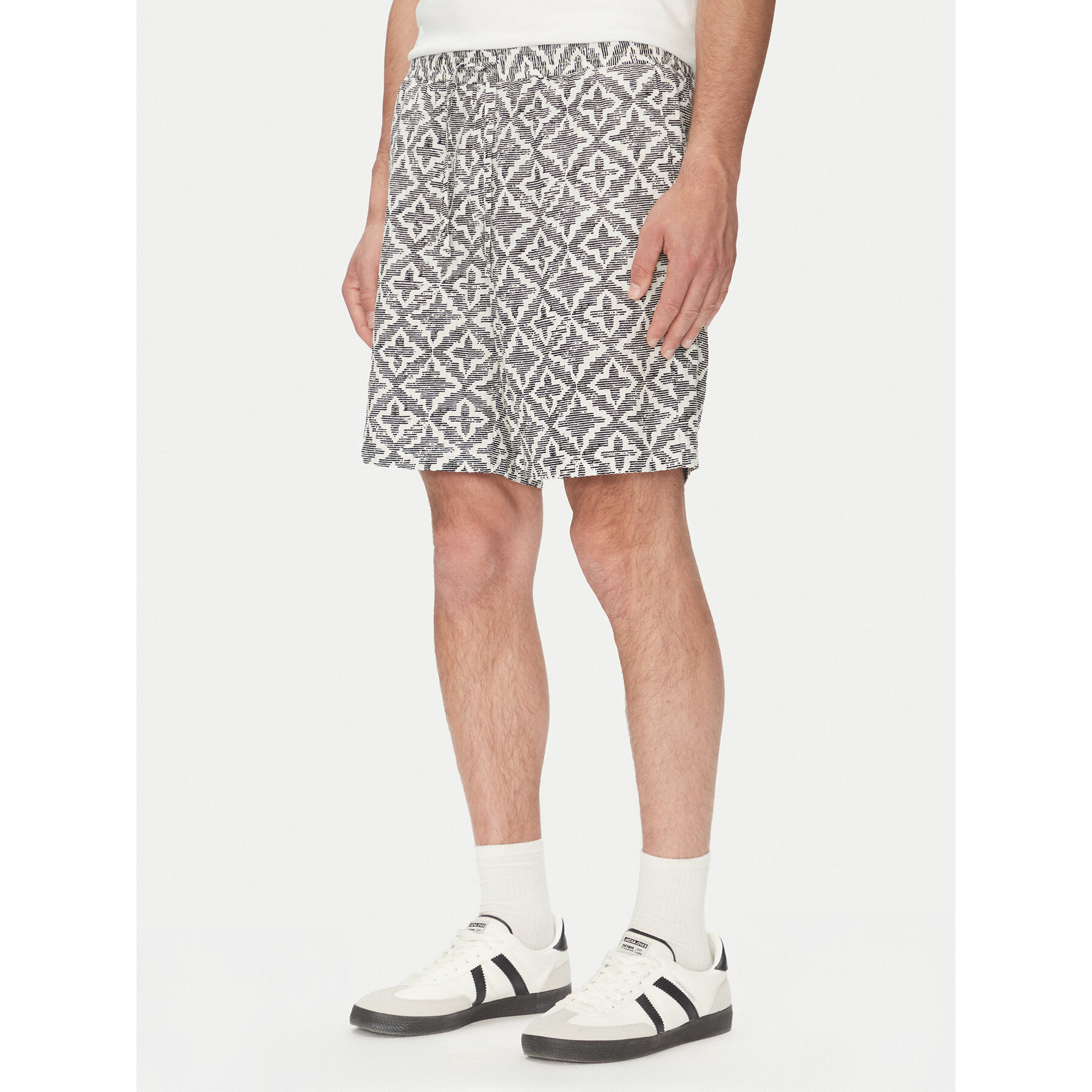 Jack & Jones Stoffshorts Jaiden 12277620 Grau Relaxed Fit