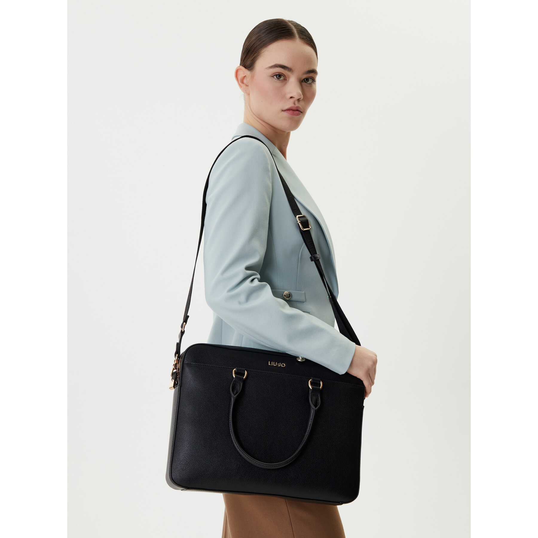 Geantă pentru laptop Liu Jo AA6212 E1012 Negru