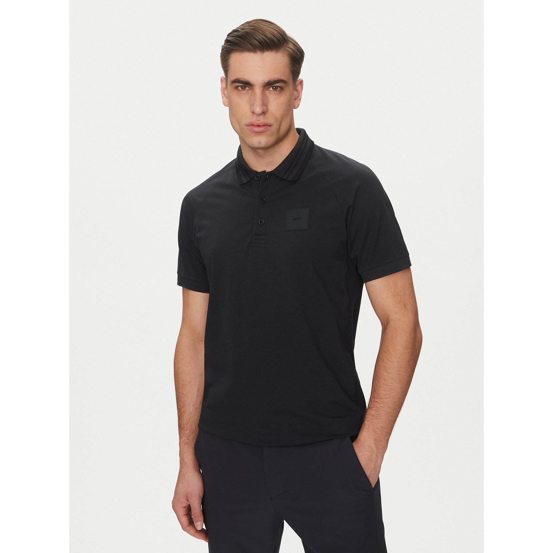 BOSS Polo 50538176 Blu scuro Regular Fit