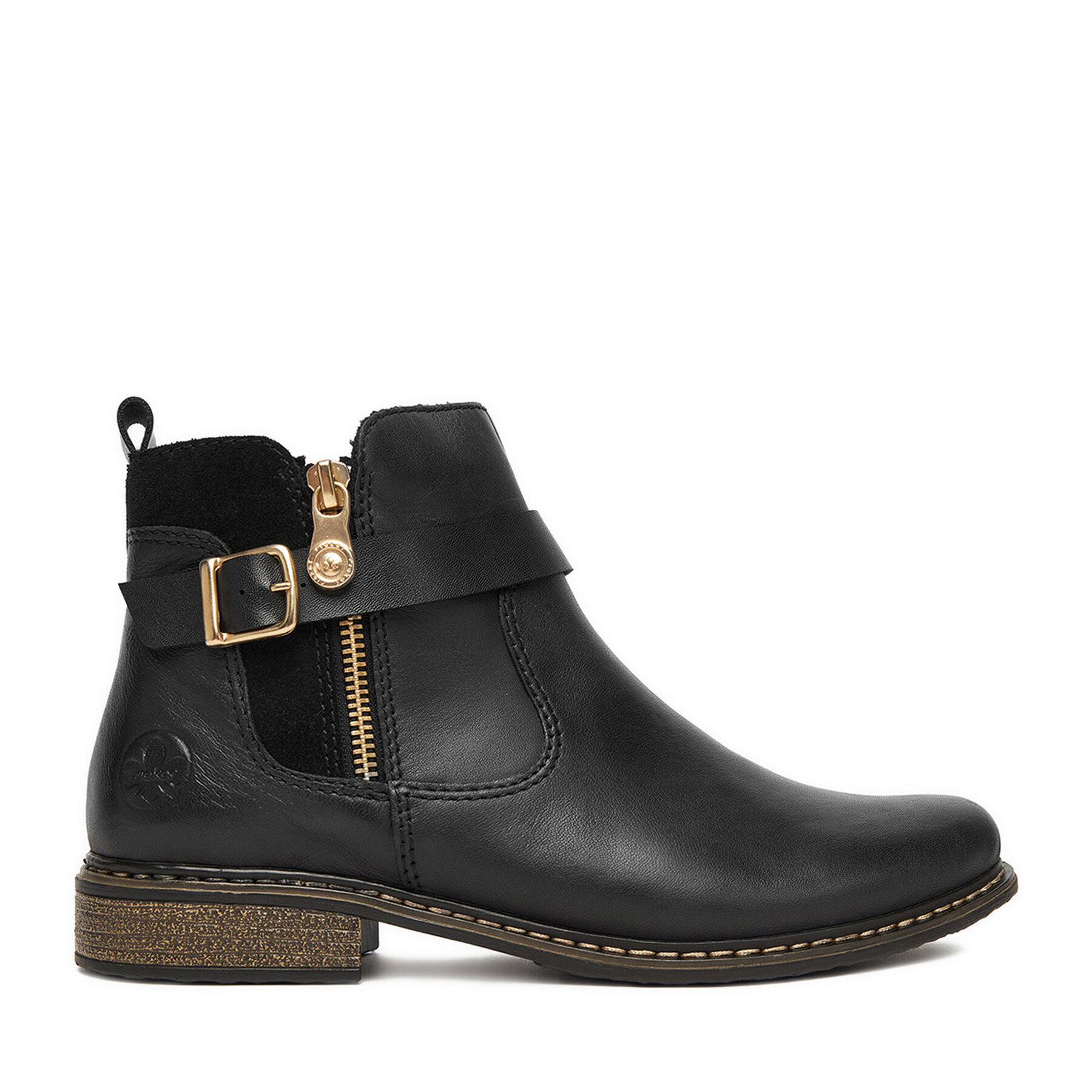 Bokacsizma Rieker Z4959-00 Fekete