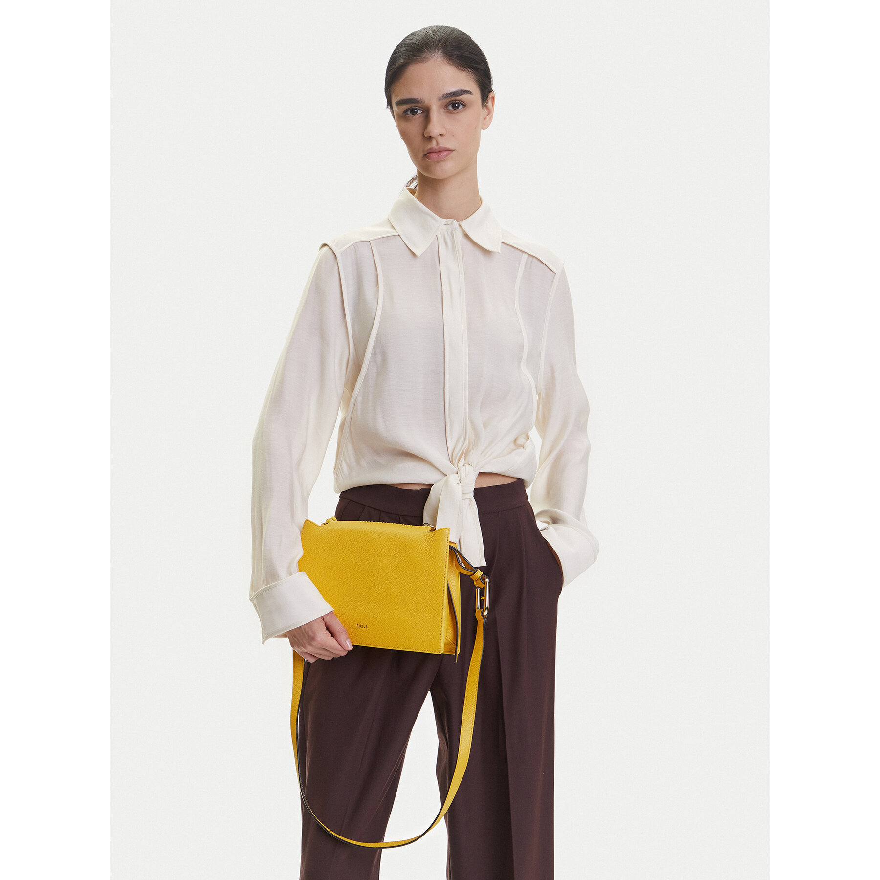 Geantă Furla Nuvola S WB01275 HSF000 CN 4132S Galben