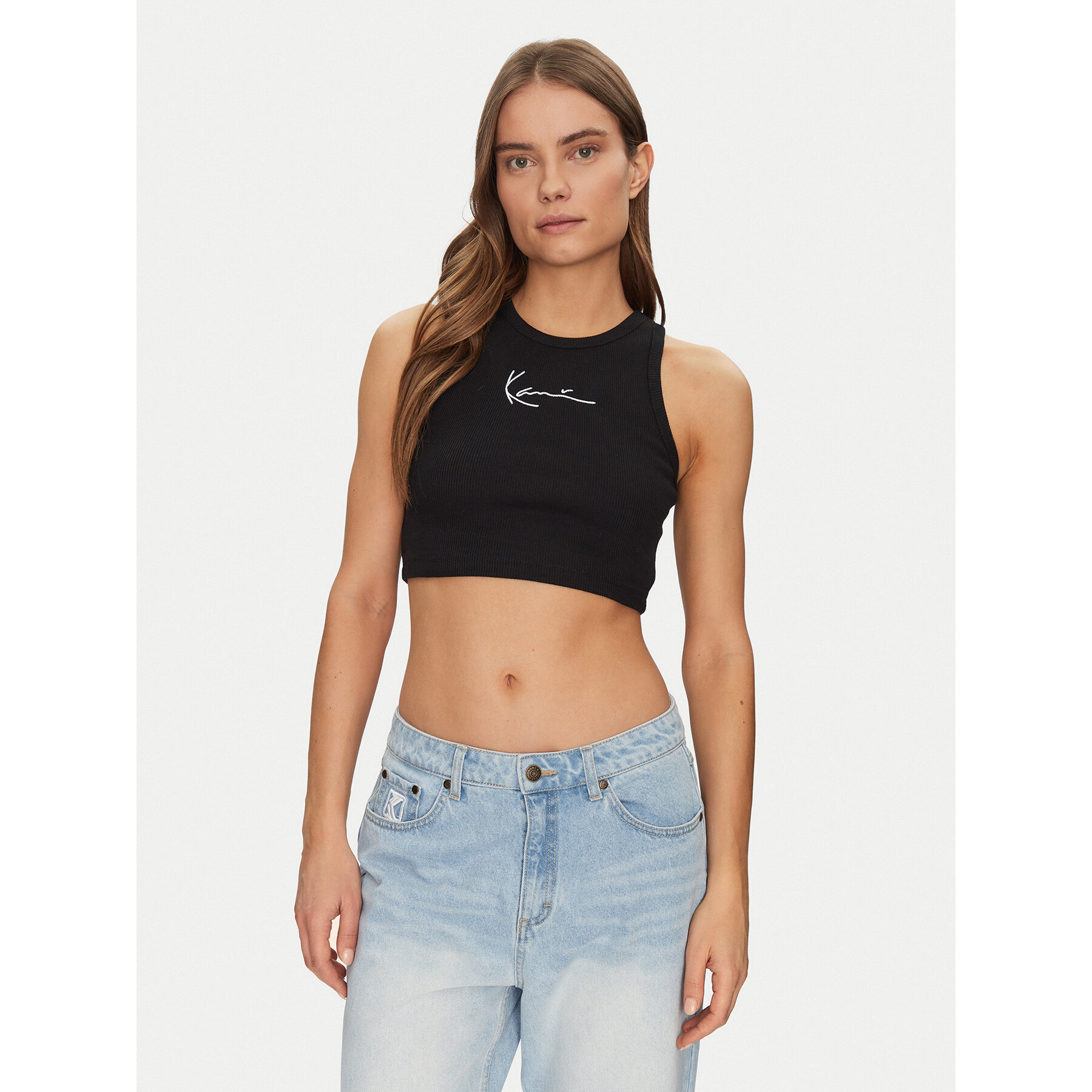 Karl Kani Top 6131303 Nero Cropped Fit