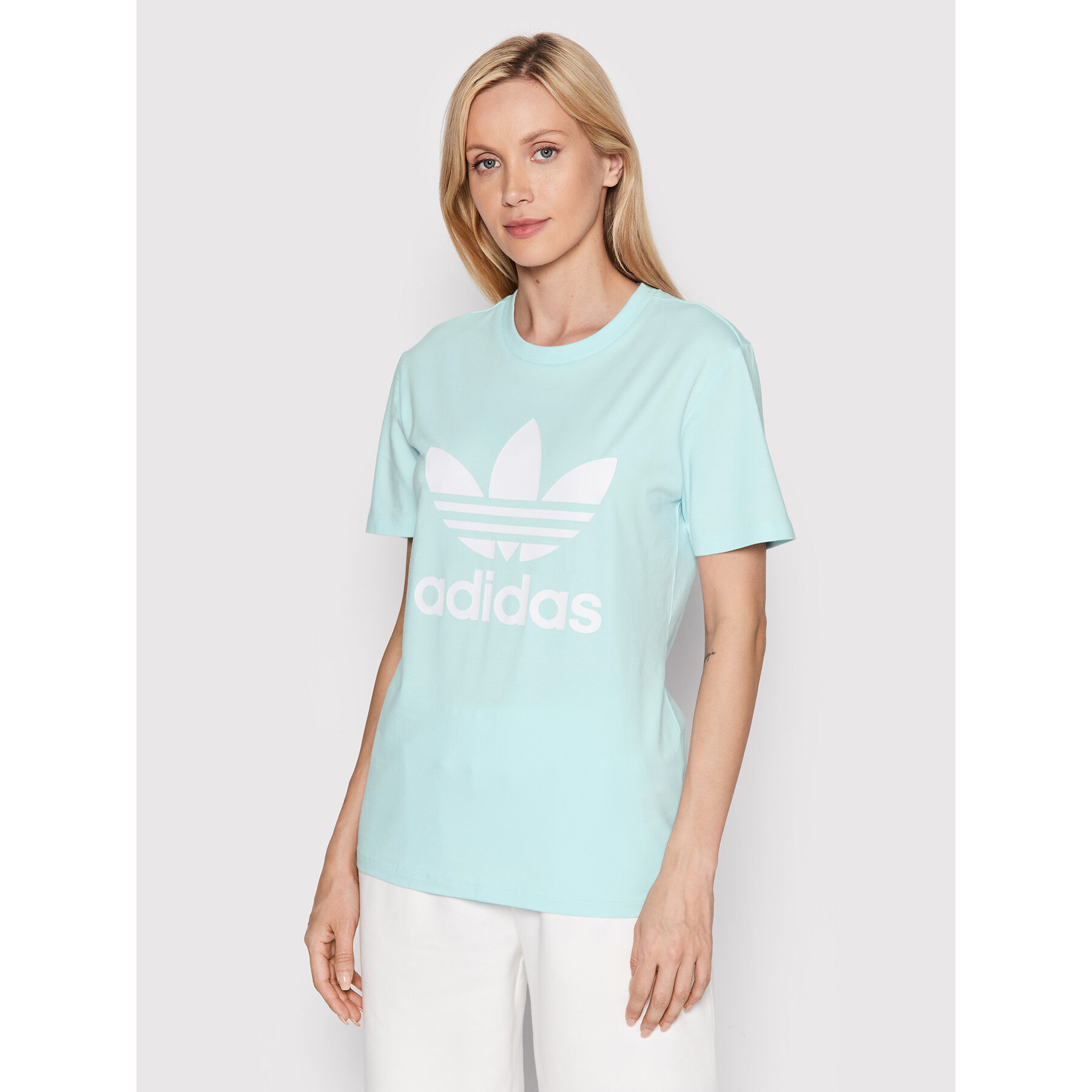 adidas T-Shirt adicolor Classics Trefoil HK9638 Μπλε Regular Fit