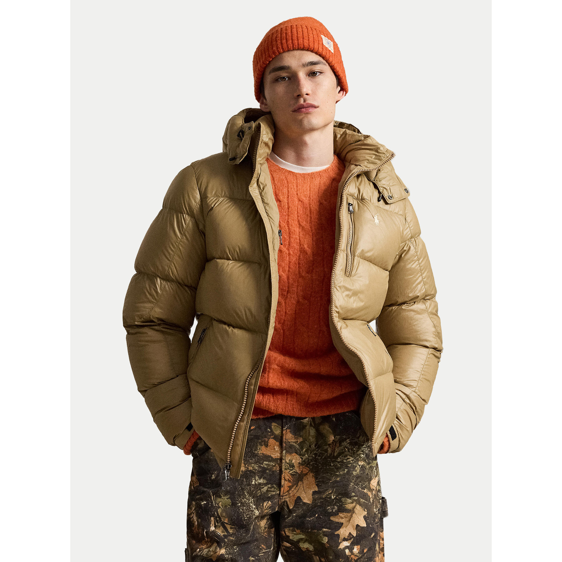 Polo Ralph Lauren Daunenjacke 710968281501 Dunkelbeige Regular Fit