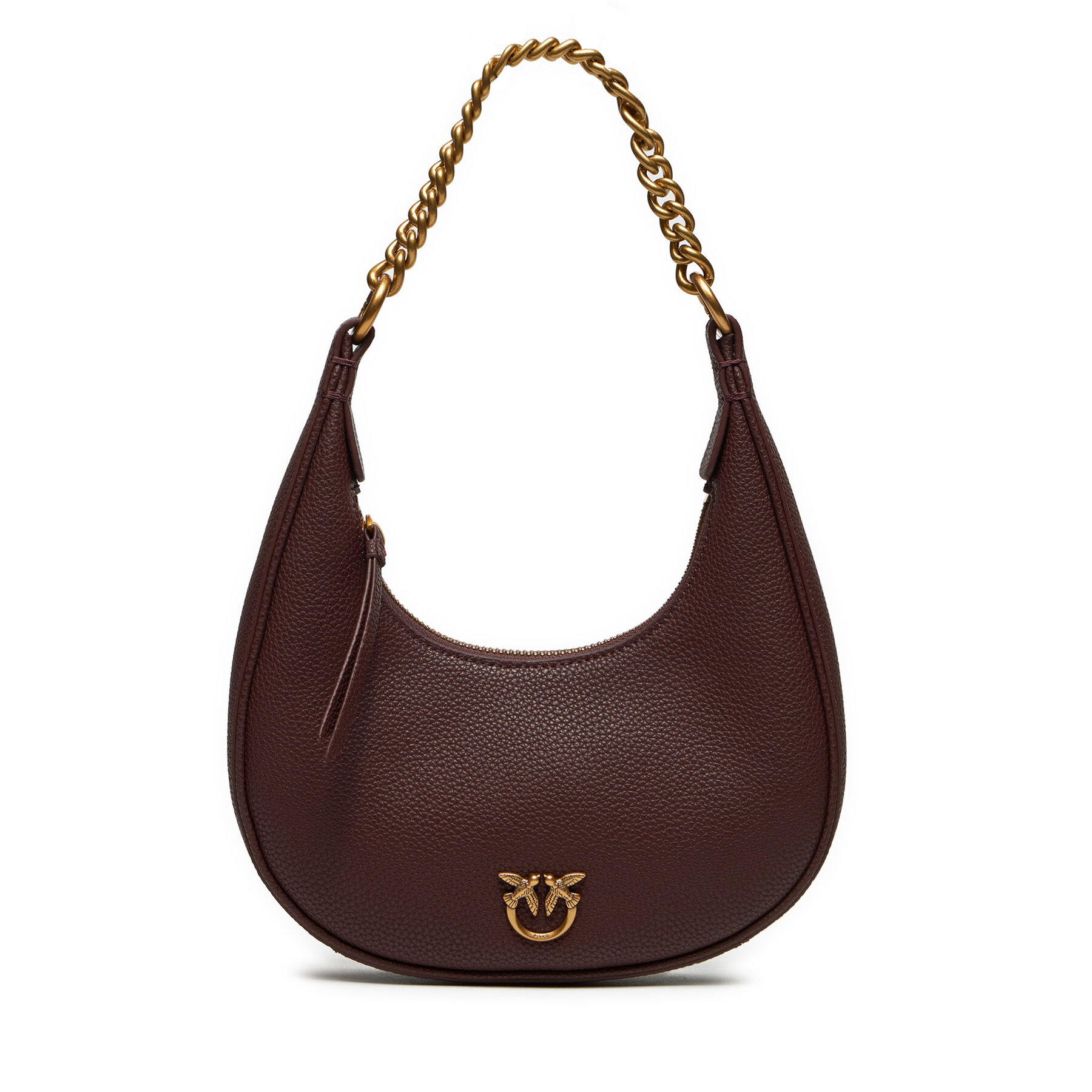 Damska Torebka PINKO Bordowy Brioche Hobo Mini AI 24-25 PLTT 101433 A29Q