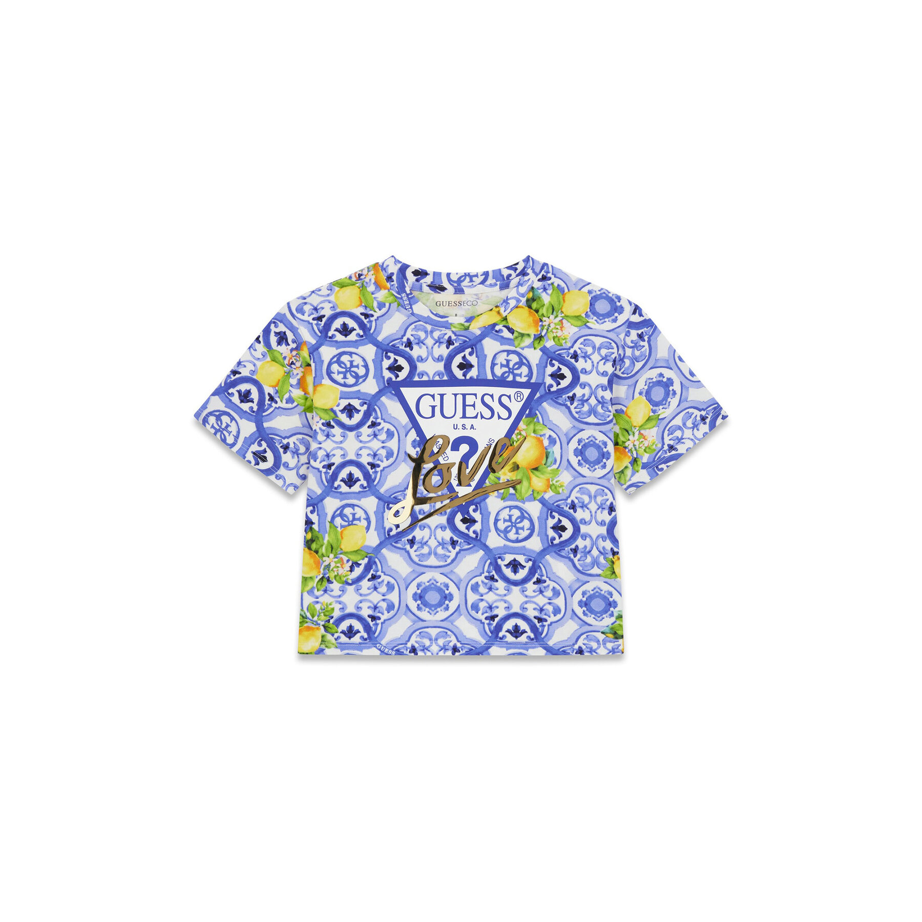 Guess Majica J6GI03 K6YW4 Modra Relaxed Fit