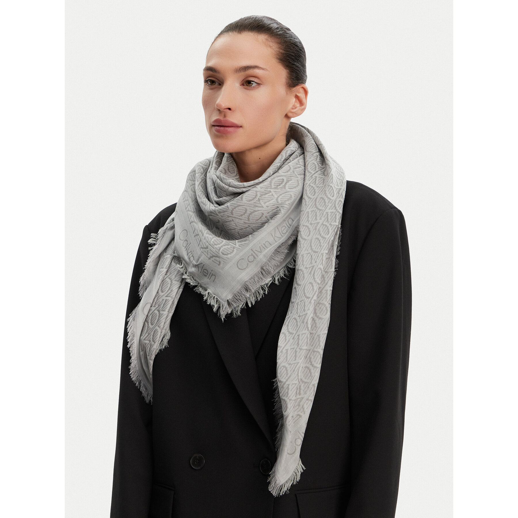 Eșarfă Calvin Klein K60K608779 Gri