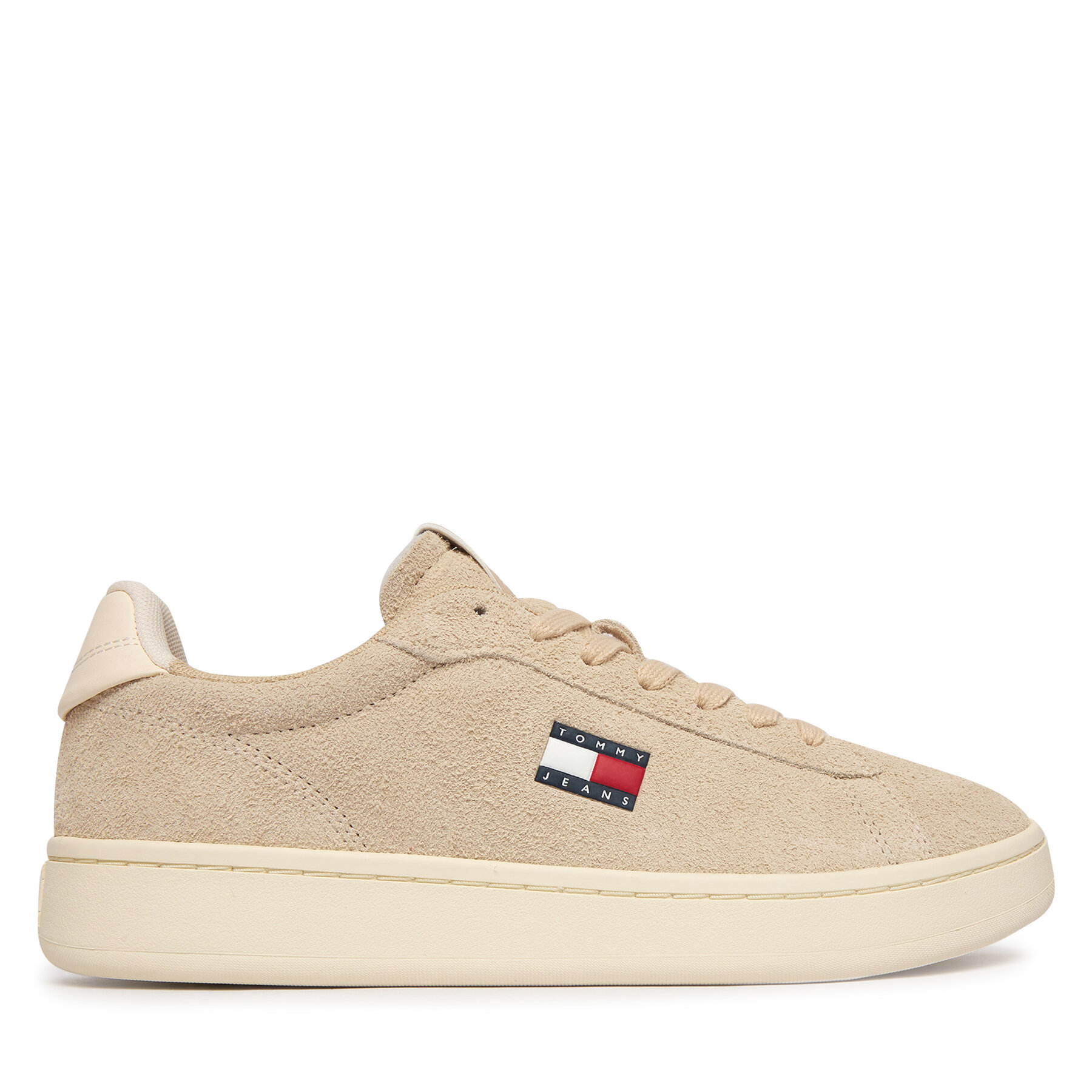 Sneakersy Tommy Jeans Logo Suede Archive EN02985 Béžová