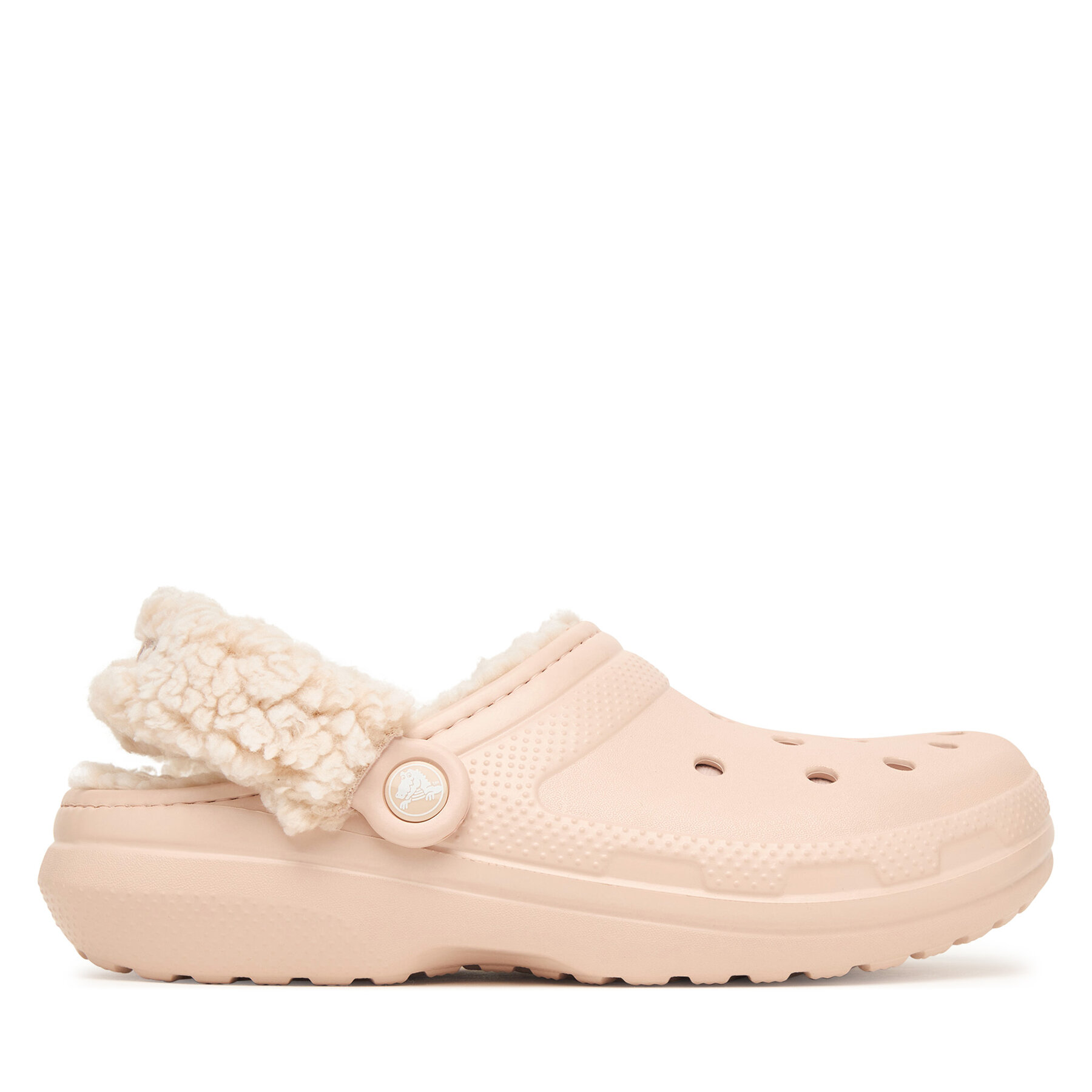 Natikači Crocs Classic Fleece Lined Clog Quartz 211396 Roza