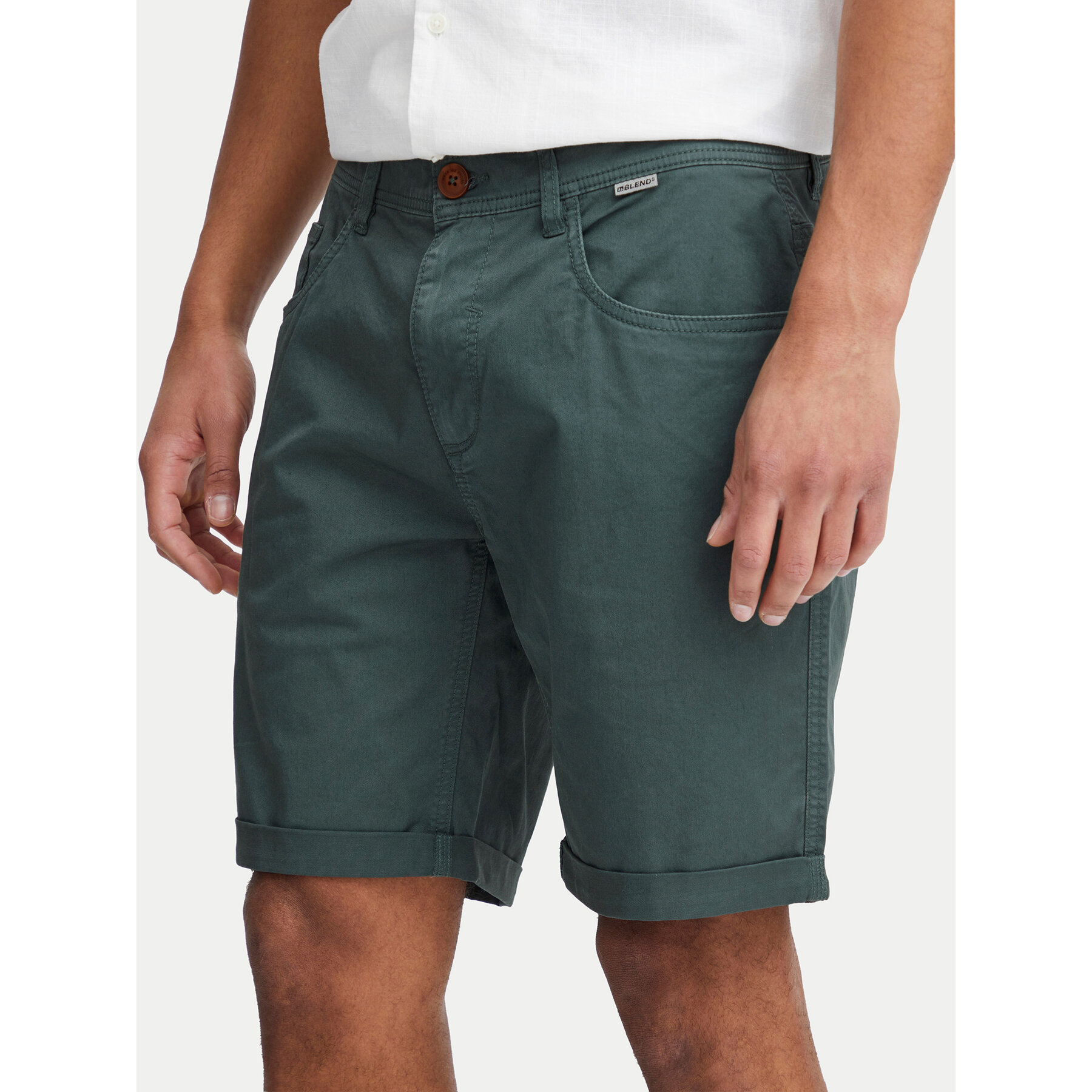 Blend Stoffshorts 20716713 Grün Slim Fit