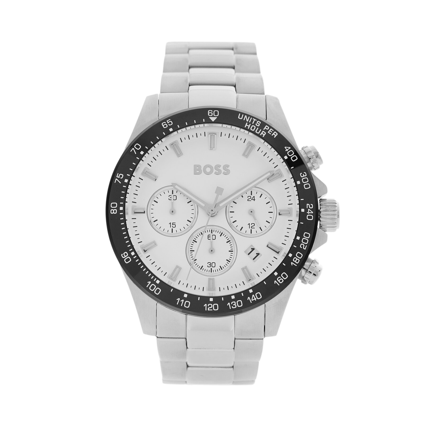 Ročna ura BOSS Hero-Le 1514130 Srebrna