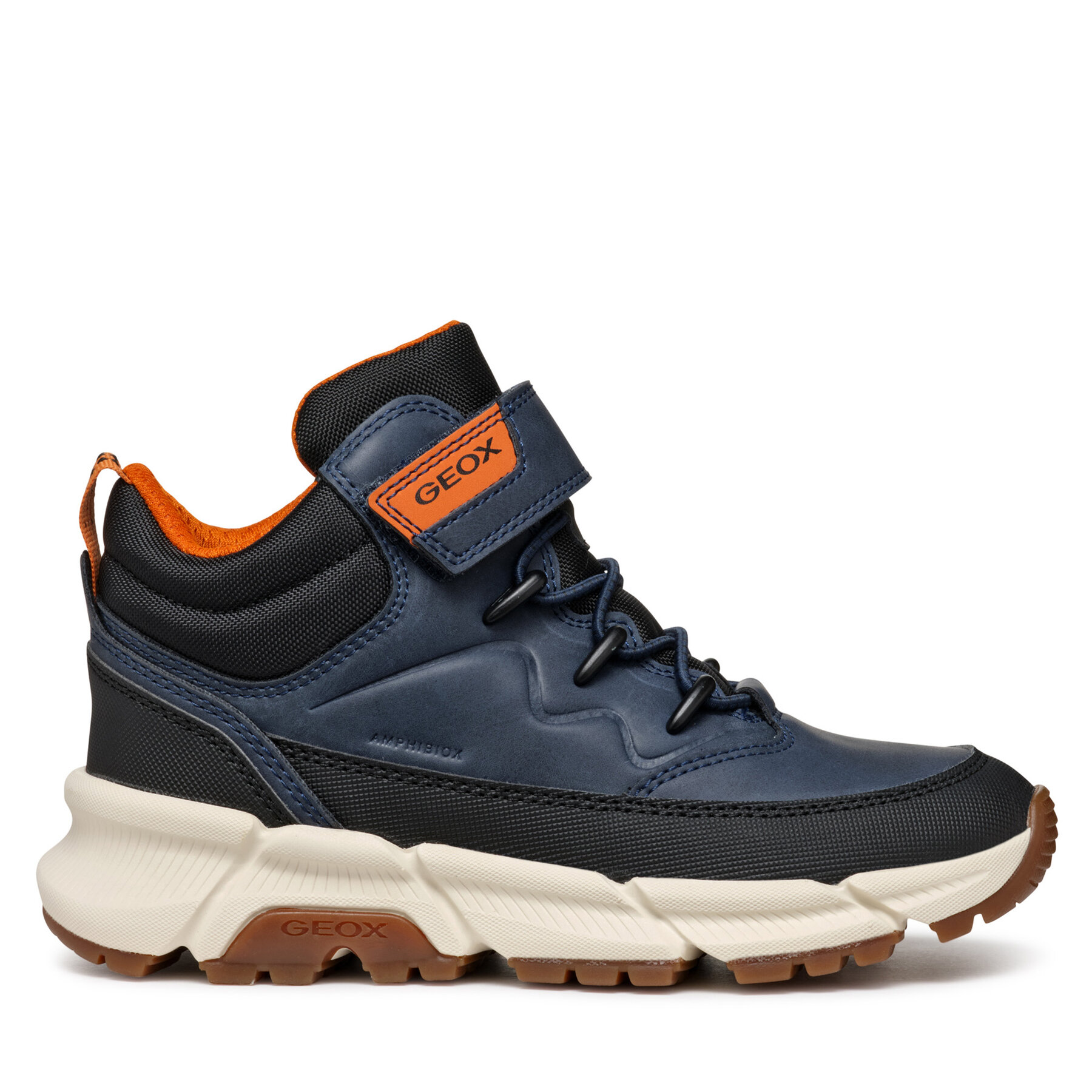 Šnurovacia obuv Geox J Flexyper Plus Boy J36LCG 0MEFU C0045 S Tmavomodrá