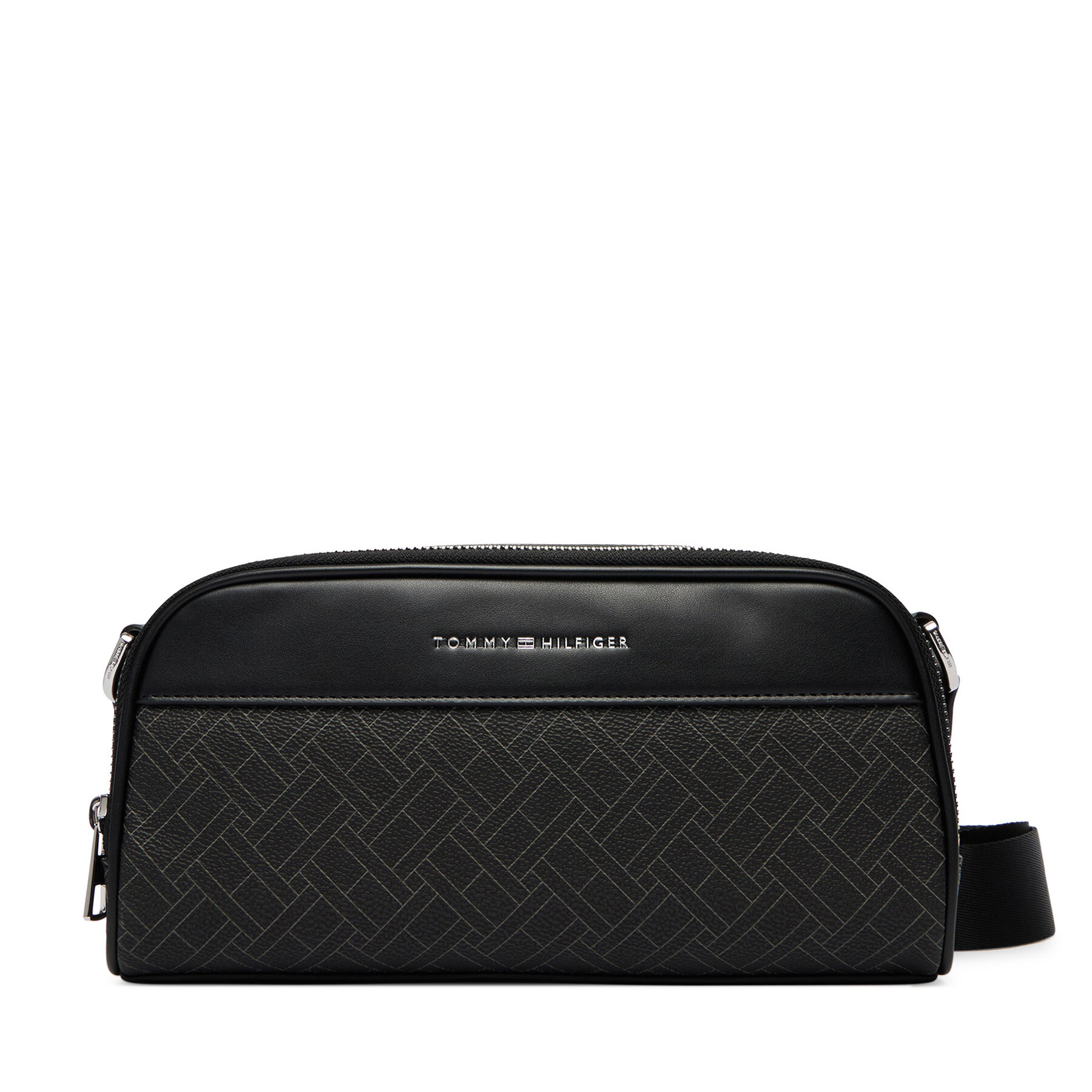 Geantă crossover Tommy Hilfiger Th Flag Monogram Camera Bag AM0AM14297 Negru