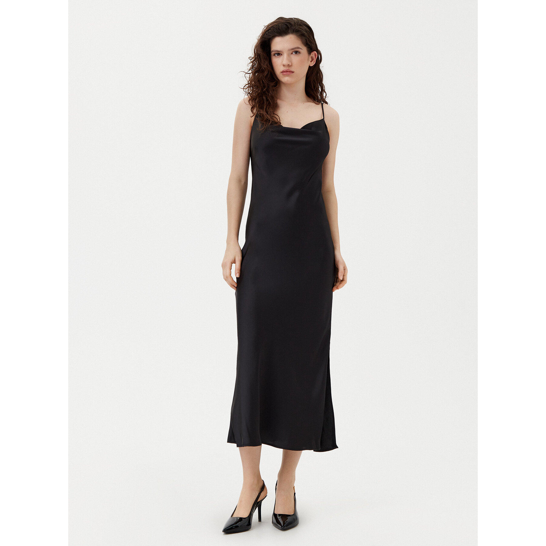 HUGO Coctailkleid Kaparti-1 50533629 Schwarz Regular Fit