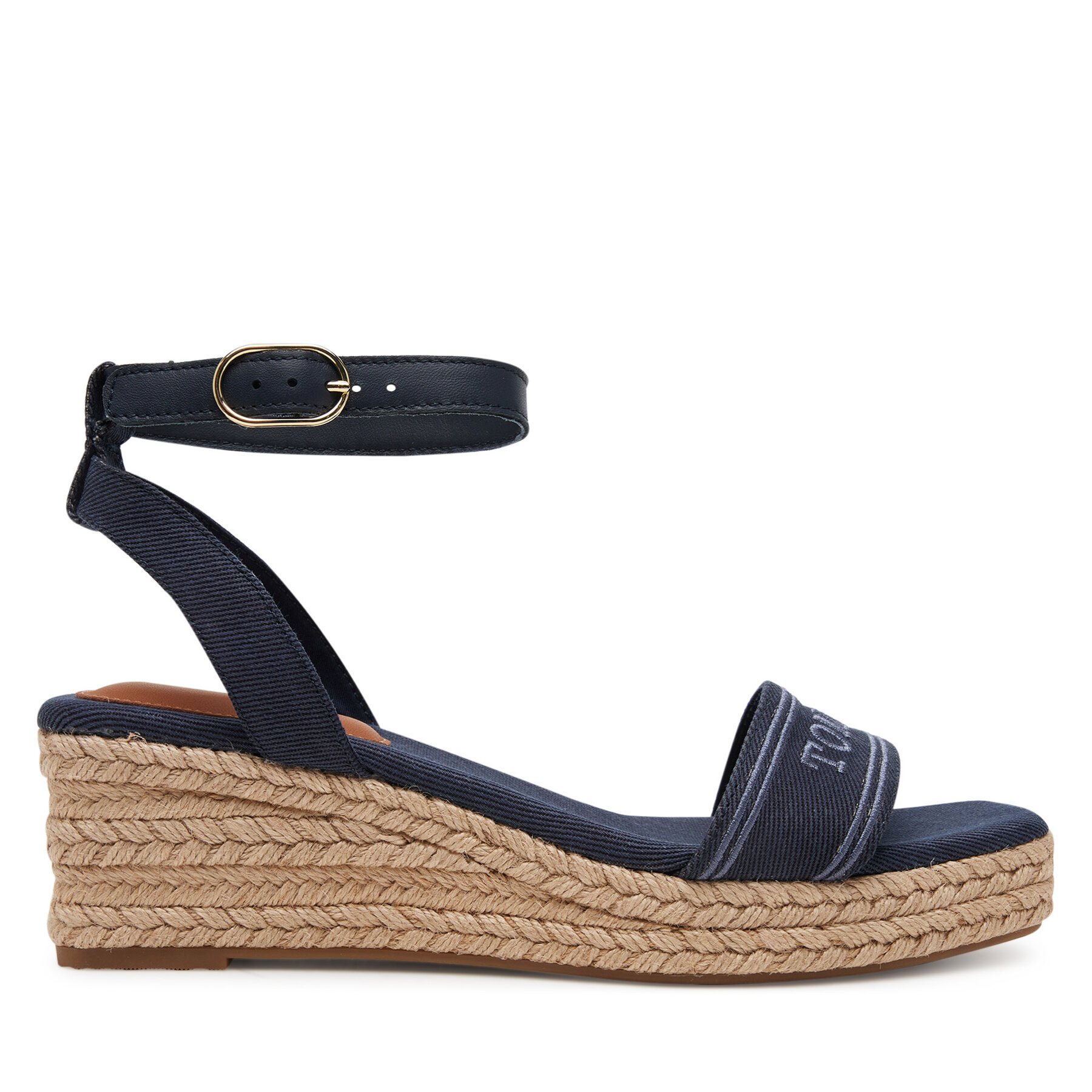 Espadrilles Tommy Hilfiger Tommy Hilfiger Espad Mid Wedge FW0FW08805 Tumši zils