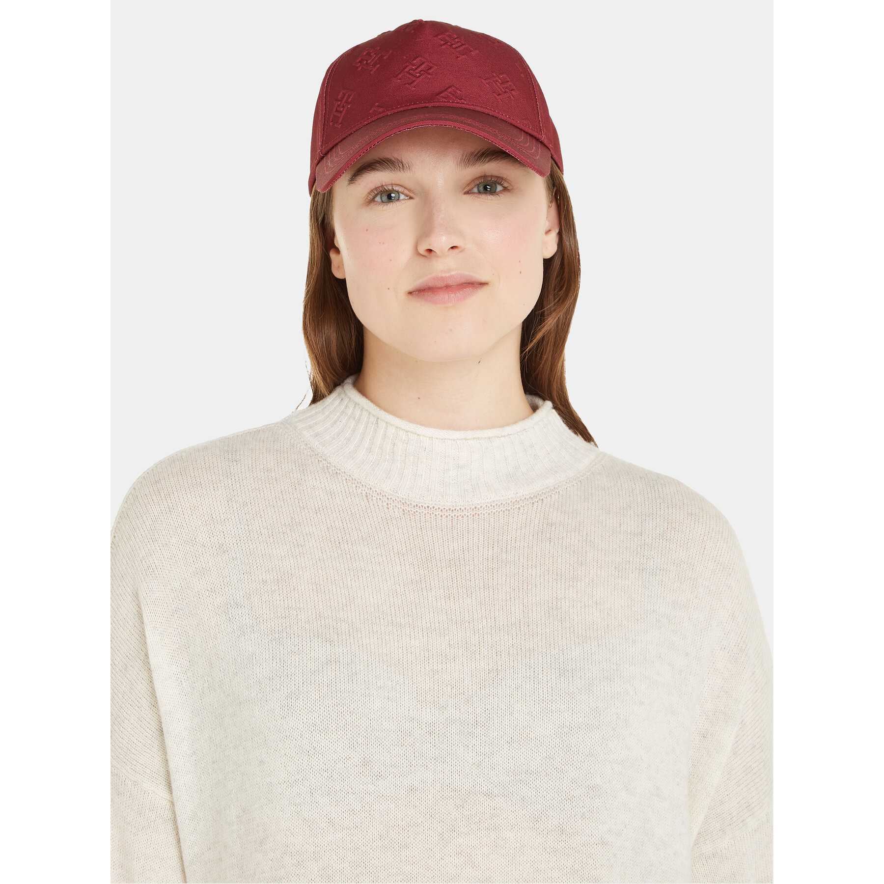 

Бейсболка Tommy Hilfiger Monogram Debossed Cap AW0AW15328 Rouge XJS, Червоний