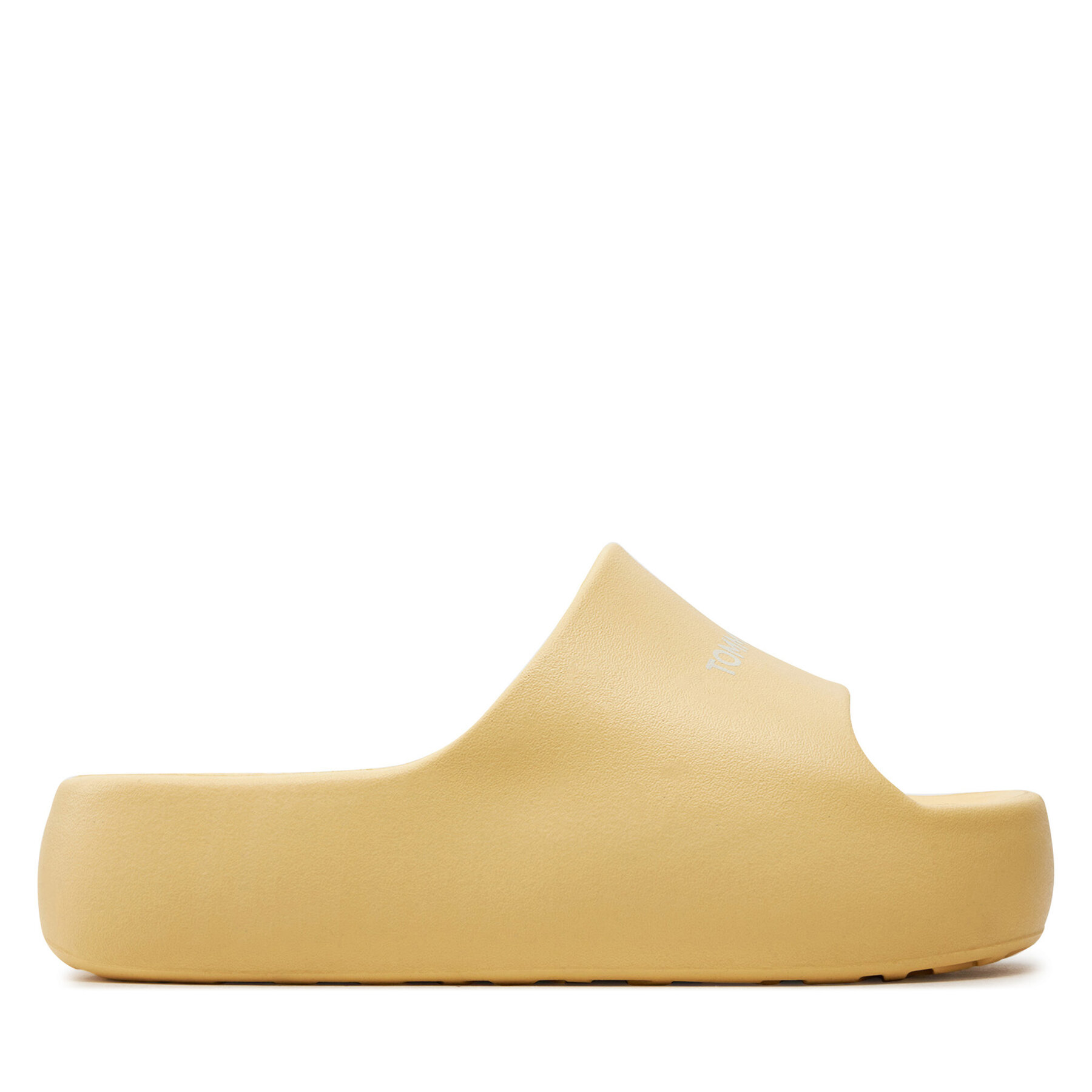 Mules / sandales de bain Tommy Jeans Tjw Chunky Flatform Slide EN0EN02454 Jaune