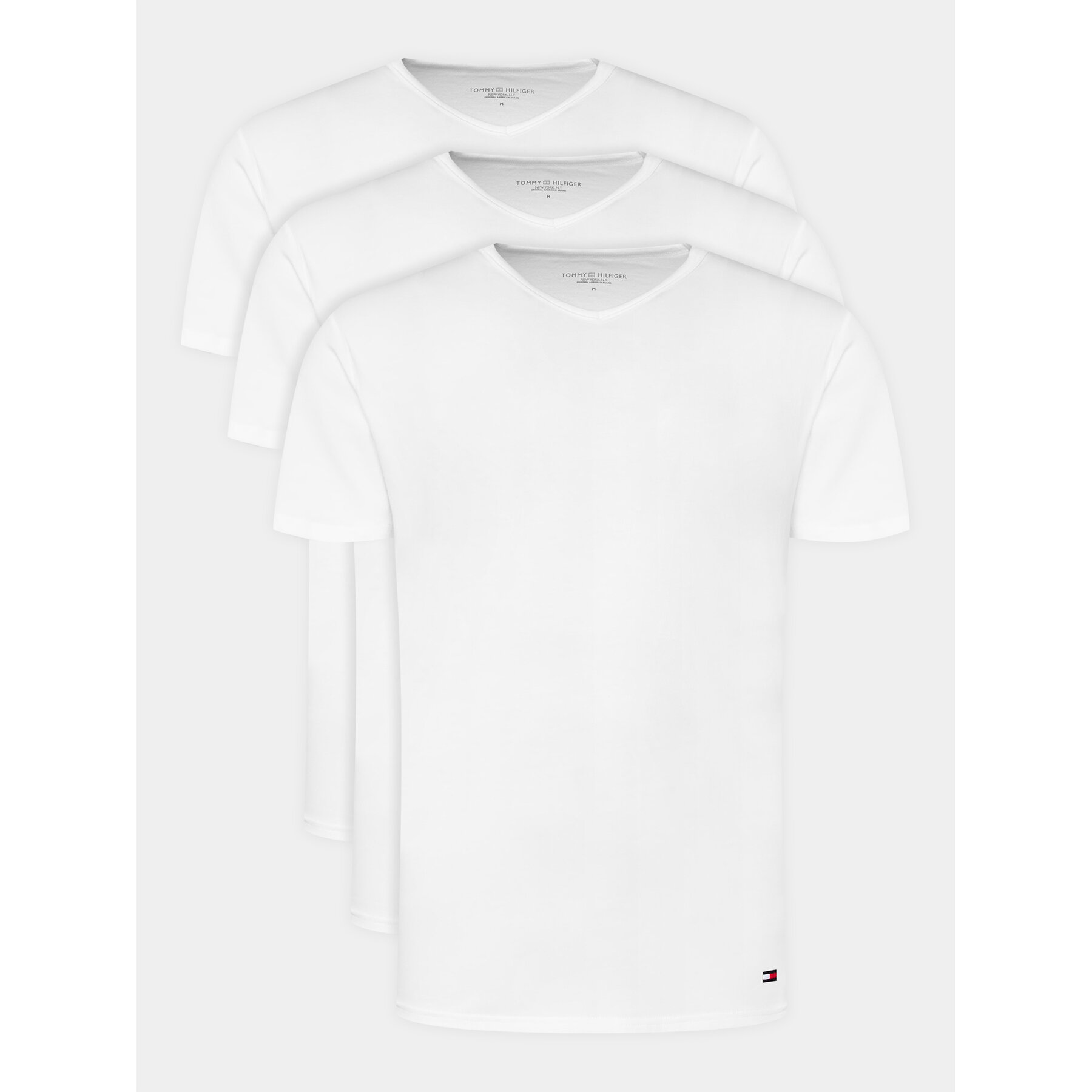 Tommy Hilfiger Σετ 3 T-Shirts UM0UM03137 Λευκό Regular Fit