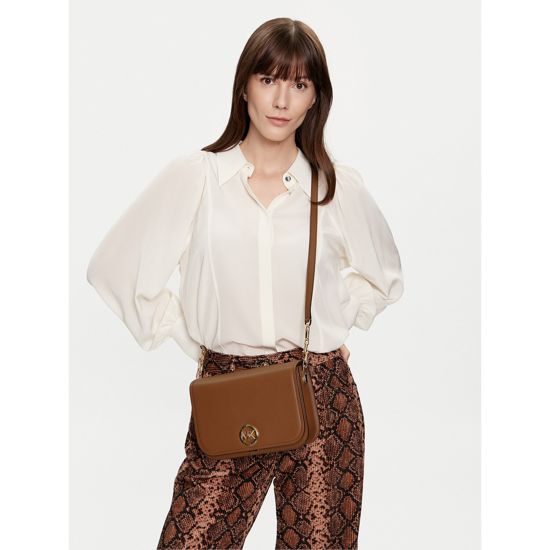 Τσάντα MICHAEL Michael Kors 30S4GD8M2L Καφέ