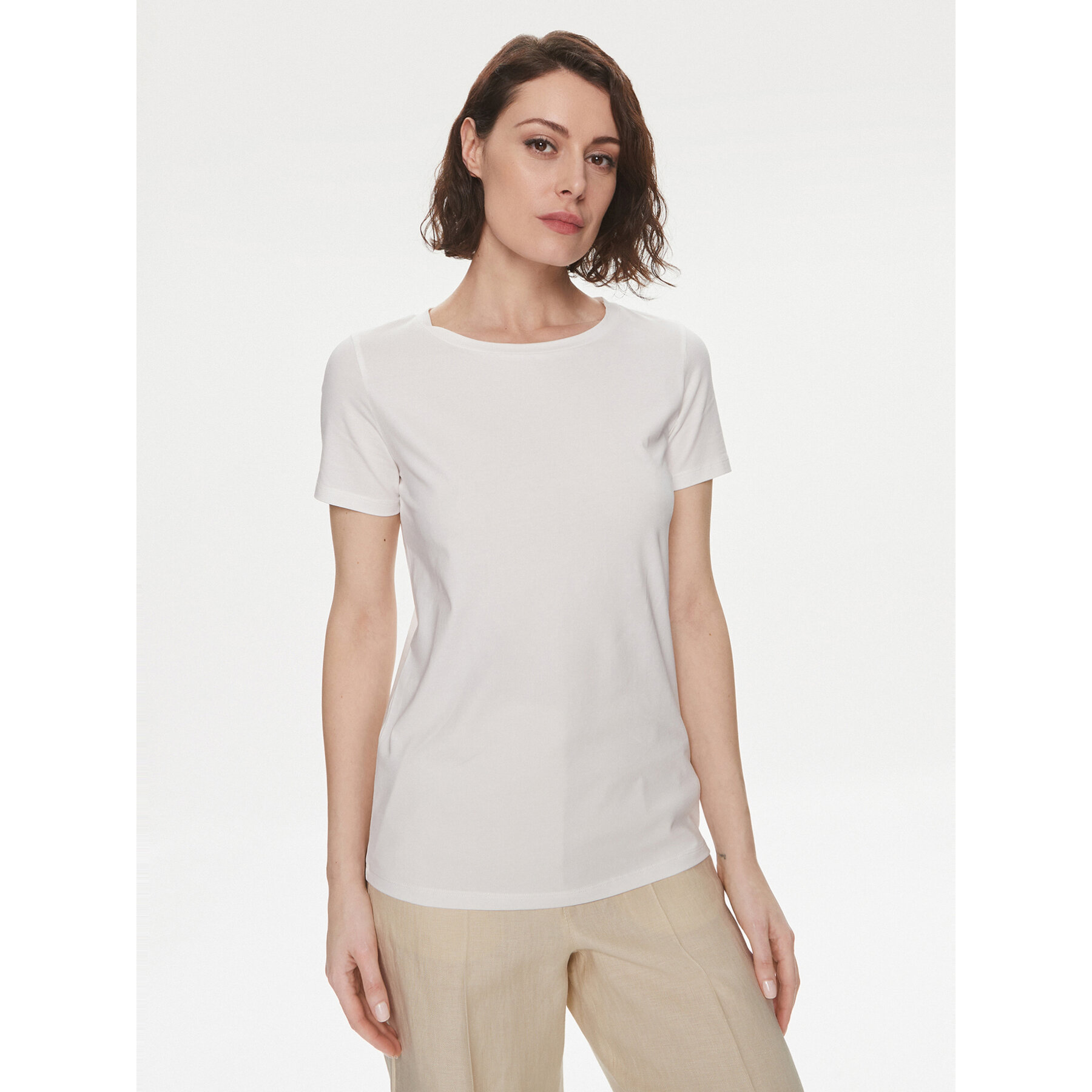 Weekend Max Mara T-Shirt Multib 2415971011 Λευκό Regular Fit