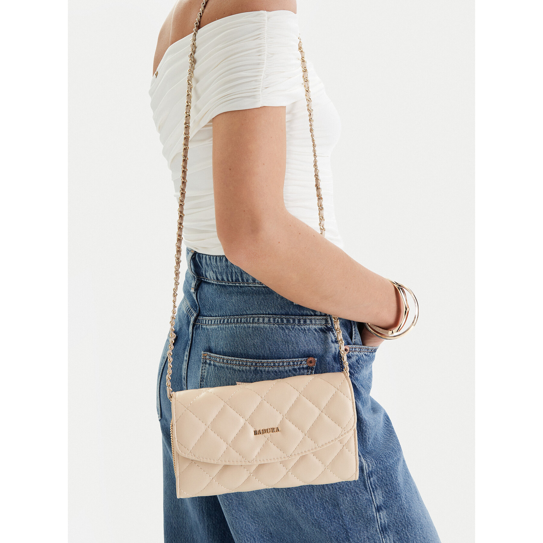Дамска чанта Badura TYL00501 Екрю