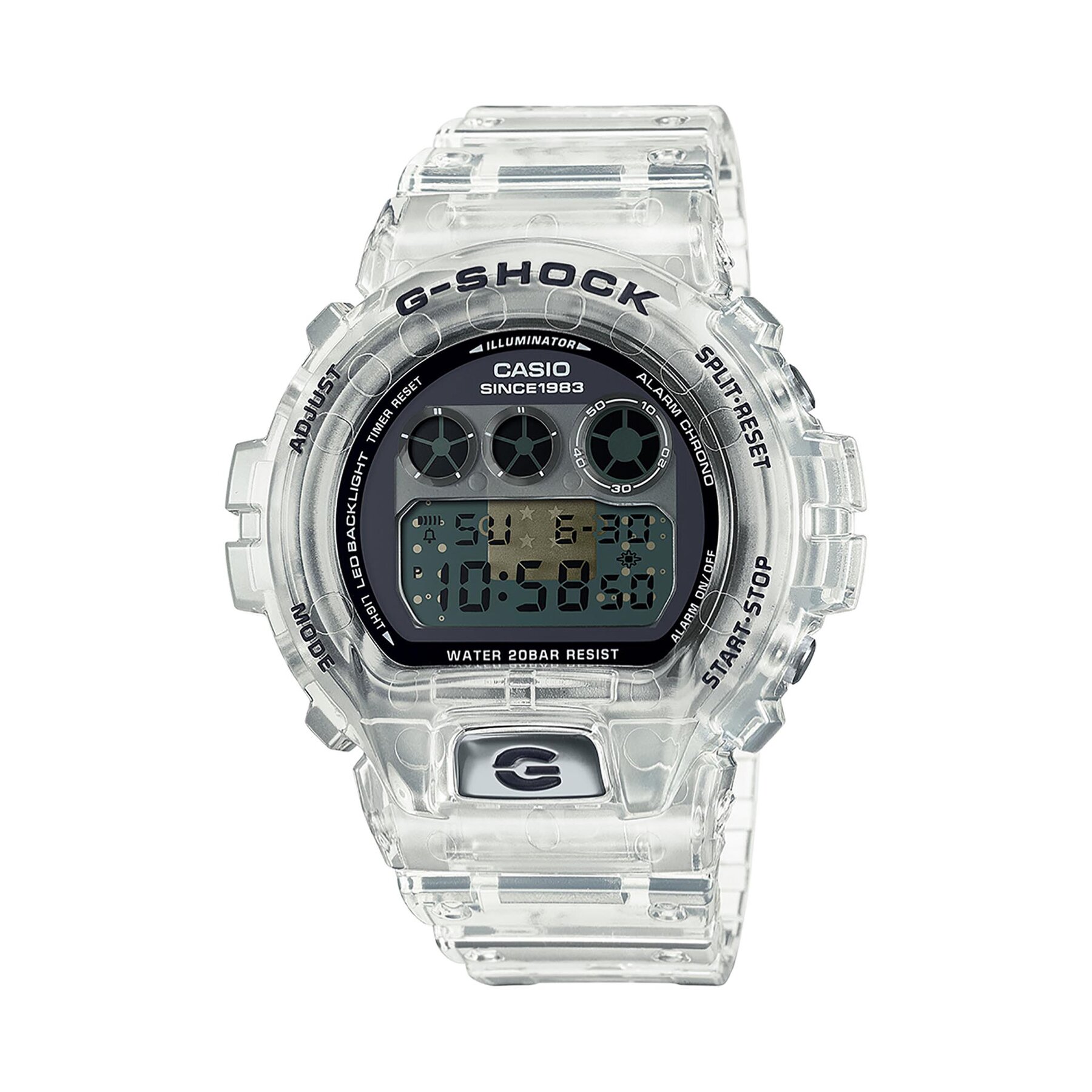 Ročna ura G-Shock 40th Anniversary Clear Remix DW-6940RX-7ER Brezbarvna
