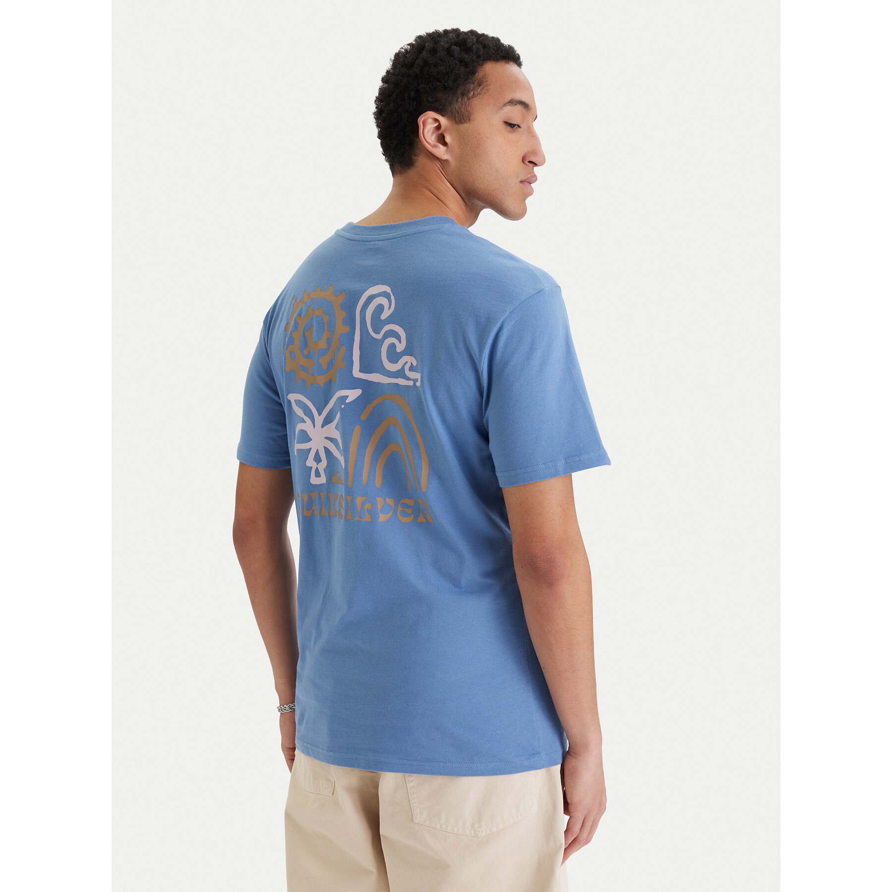 Quiksilver T-Shirt EQYZT08307 Blau Regular Fit