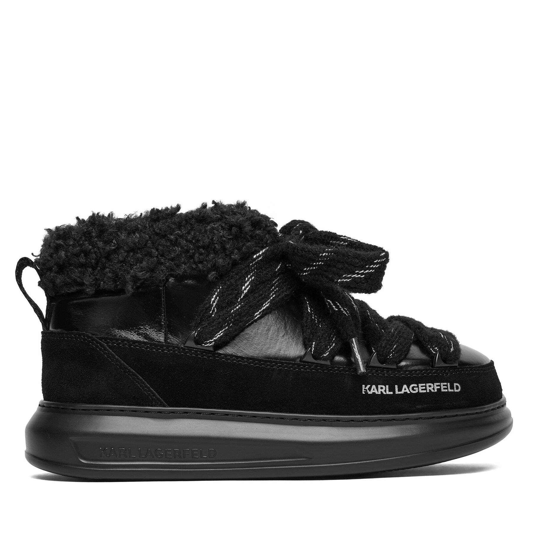 Cizme de zăpadă KARL LAGERFELD Kapri Kosi KL44525 Negru