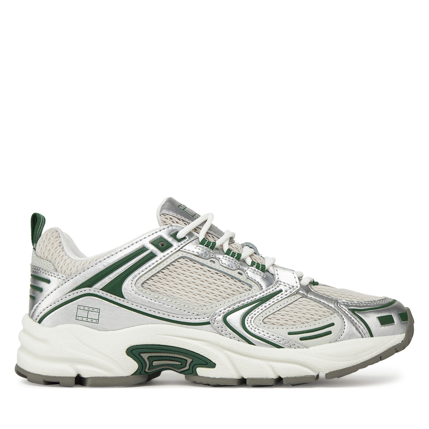 Dámske Sneakersy Tommy Jeans, Rozmer: 39, Zelená, Archive'97 Metallic EN0EN02796