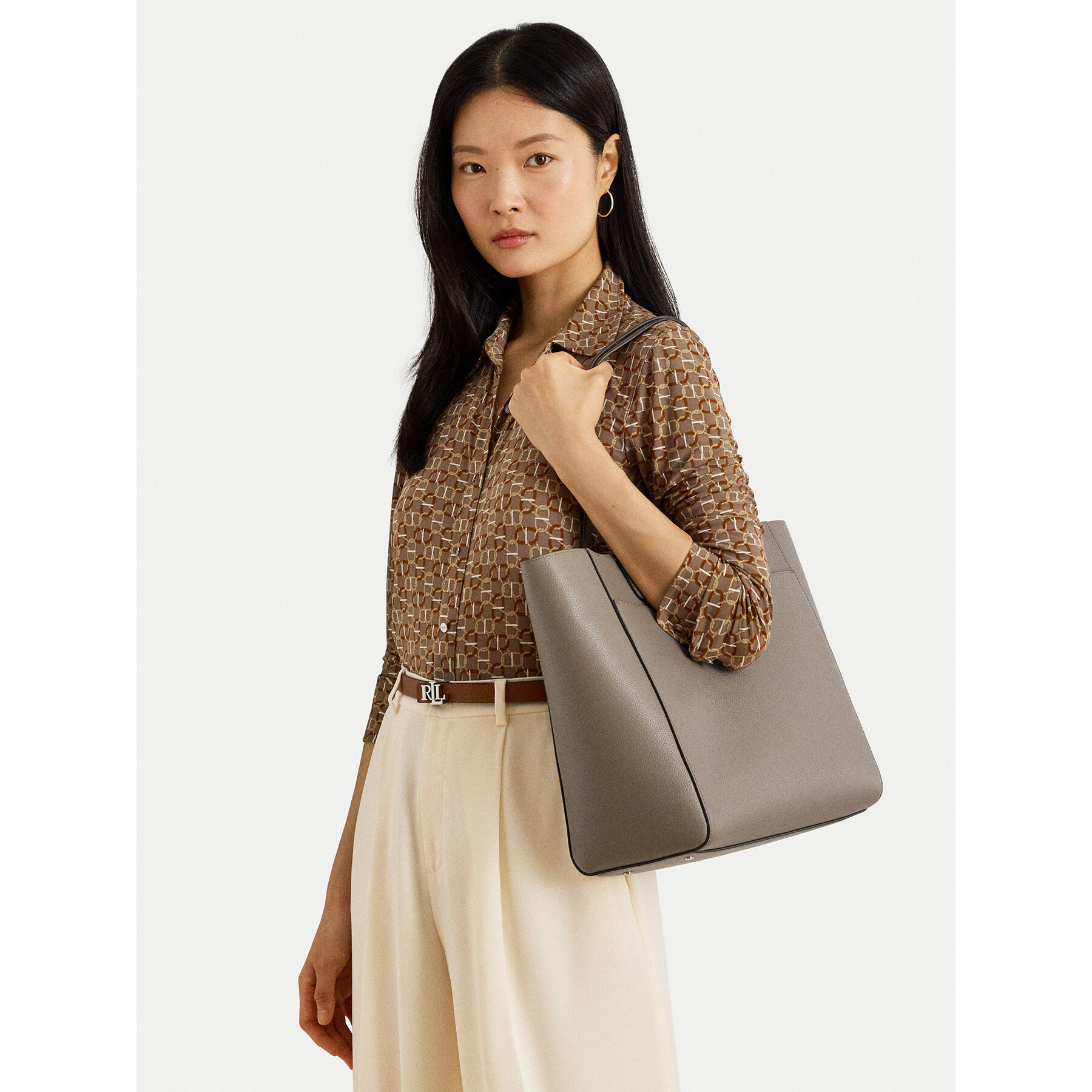 Torbica LAUREN RALPH LAUREN Large Cameryn 431960183009 Smeđa