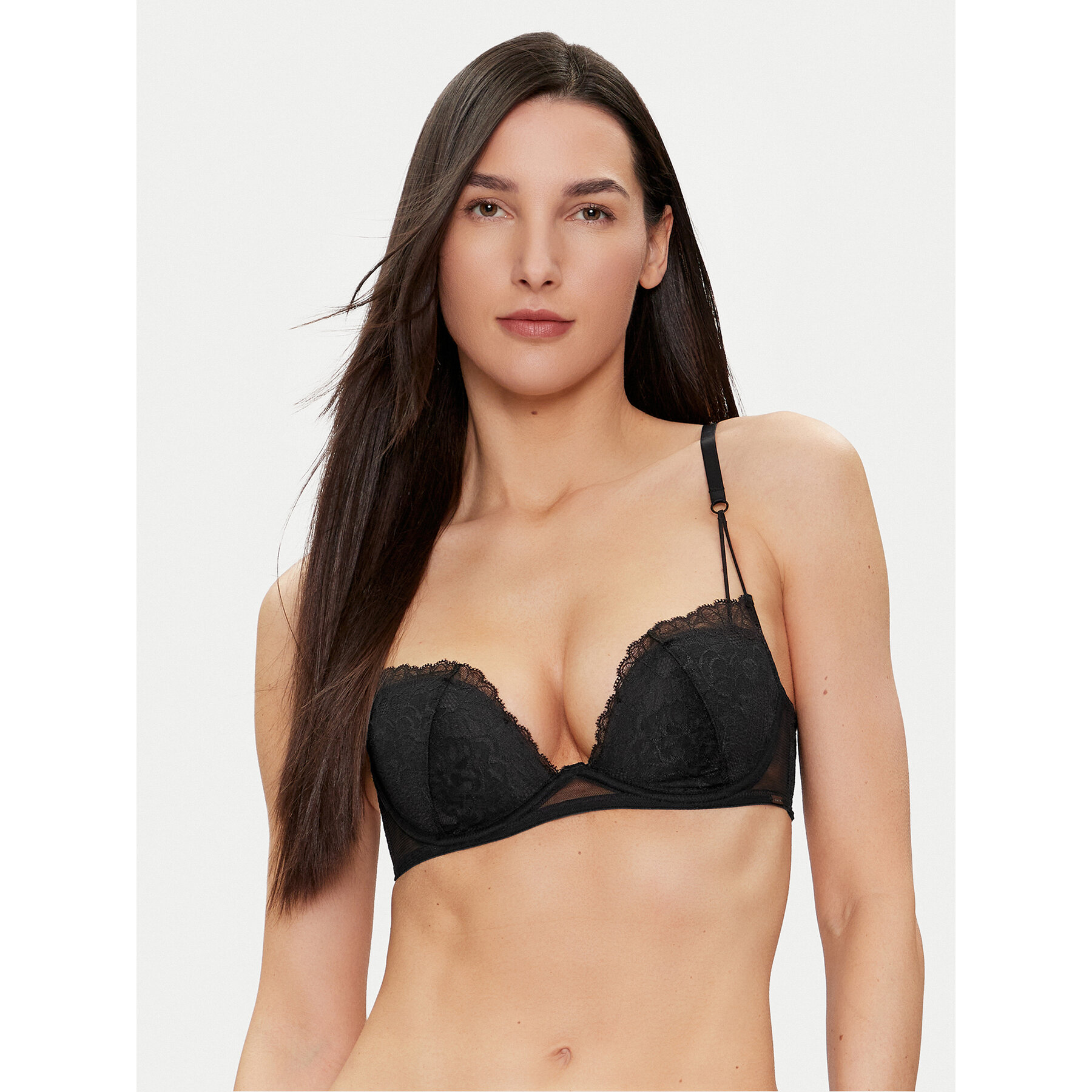 Calvin Klein Underwear Melltartó alsó huzallal 000QF7751E Fekete