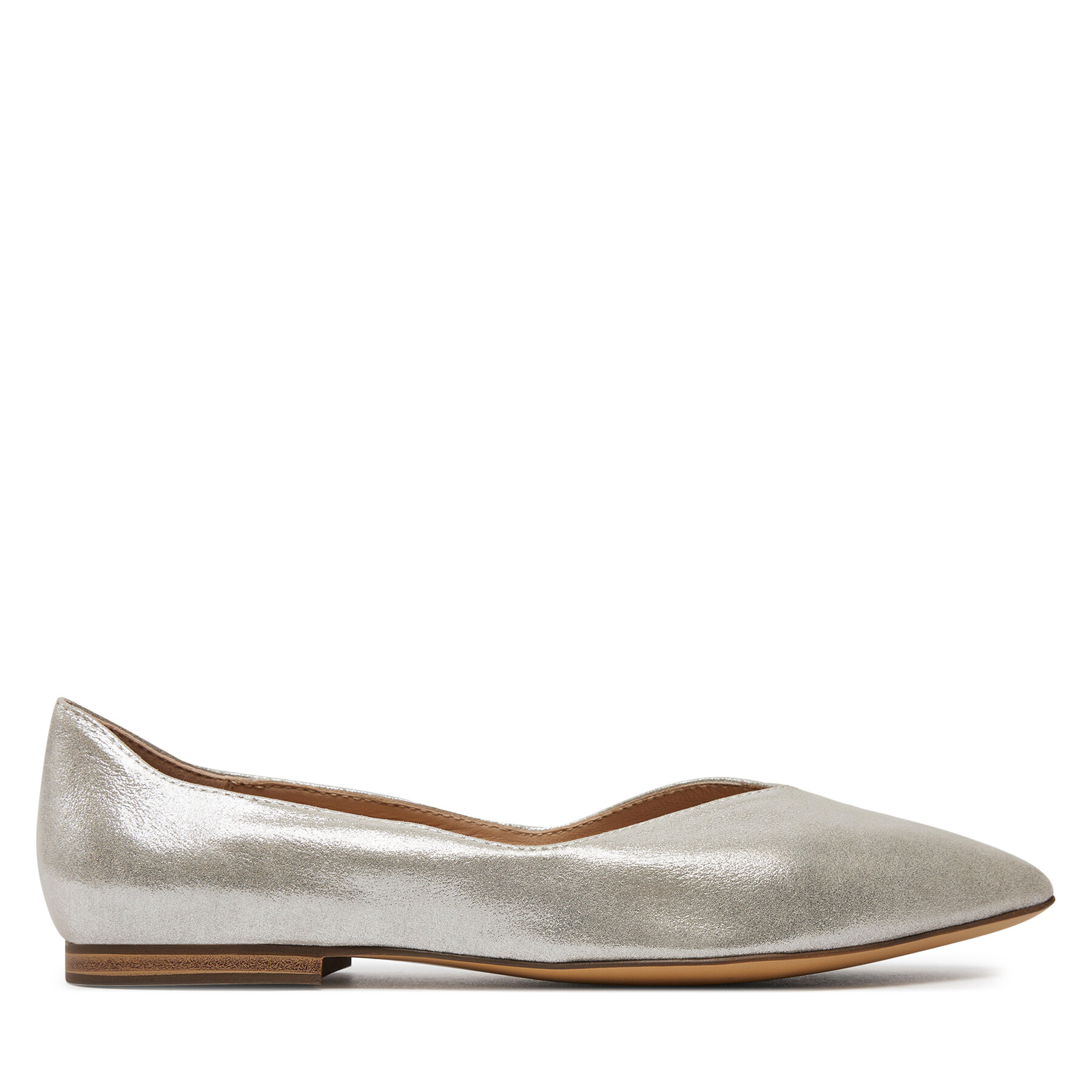 Damen Ballerinas Caprice, Schuhgröße 36, Silberfarben, 9-22110-42