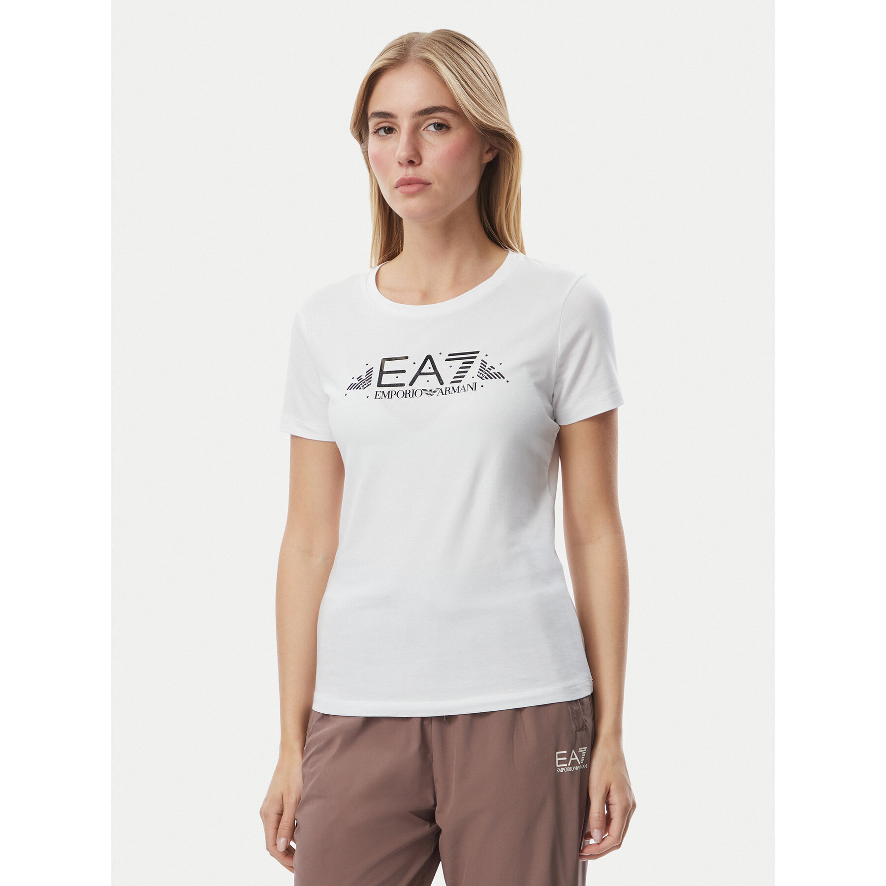 EA7 Emporio Armani T-Shirt 7W001445 AF10373 U0002 Weiß Regular Fit
