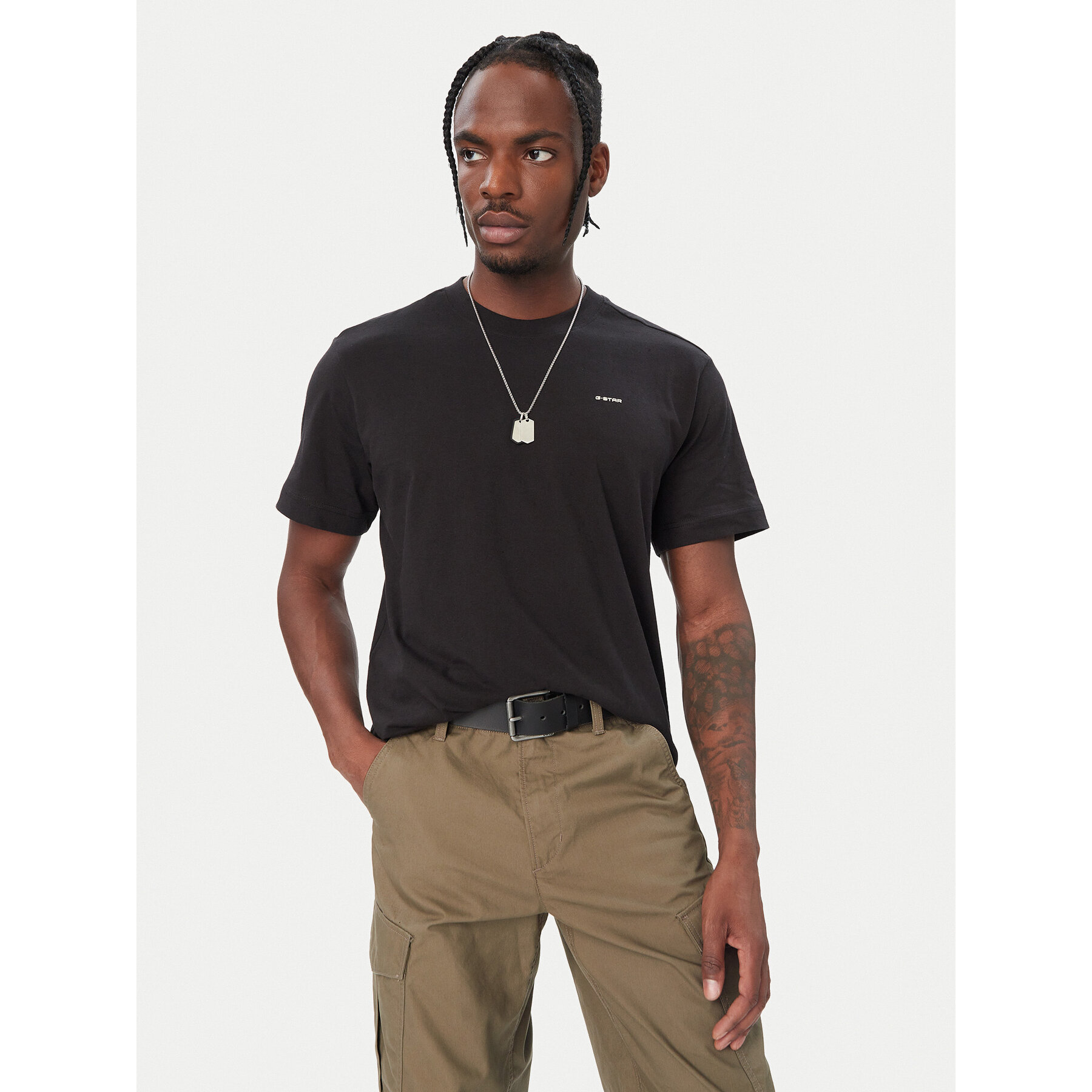 G-Star Raw T-Shirt D28609-C682 Schwarz Regular Fit