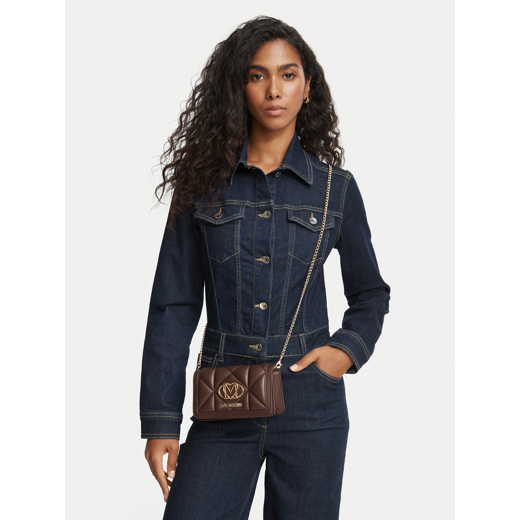 Kabelka LOVE MOSCHINO JC5640PP1PLC0300 Hnědá
